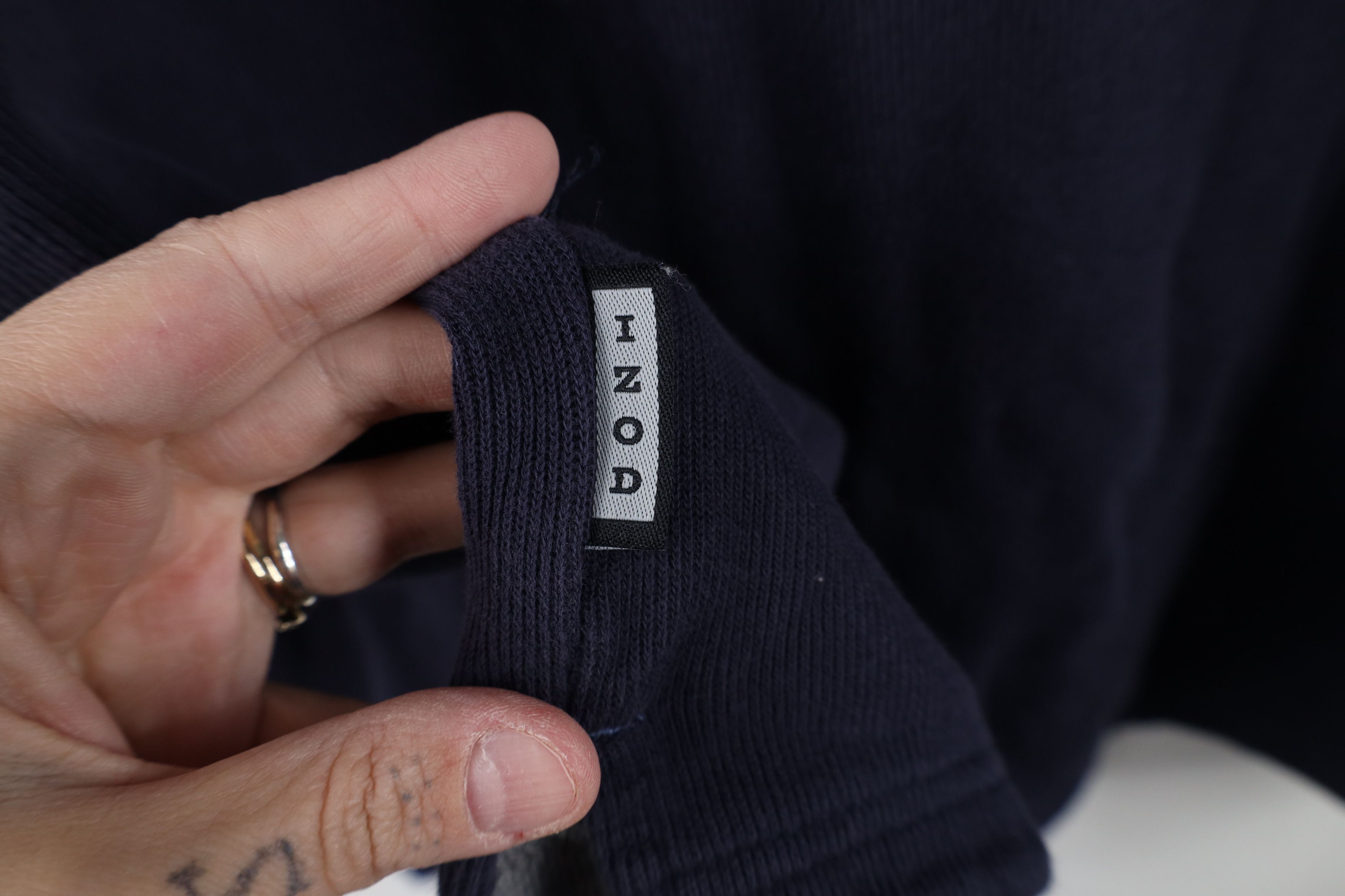 Vintage Vintage 90s Y2K Streetwear Ribbed Knit Long Sleeve T-Shirt Size US L / EU 52-54 / 3 - 9 Thumbnail