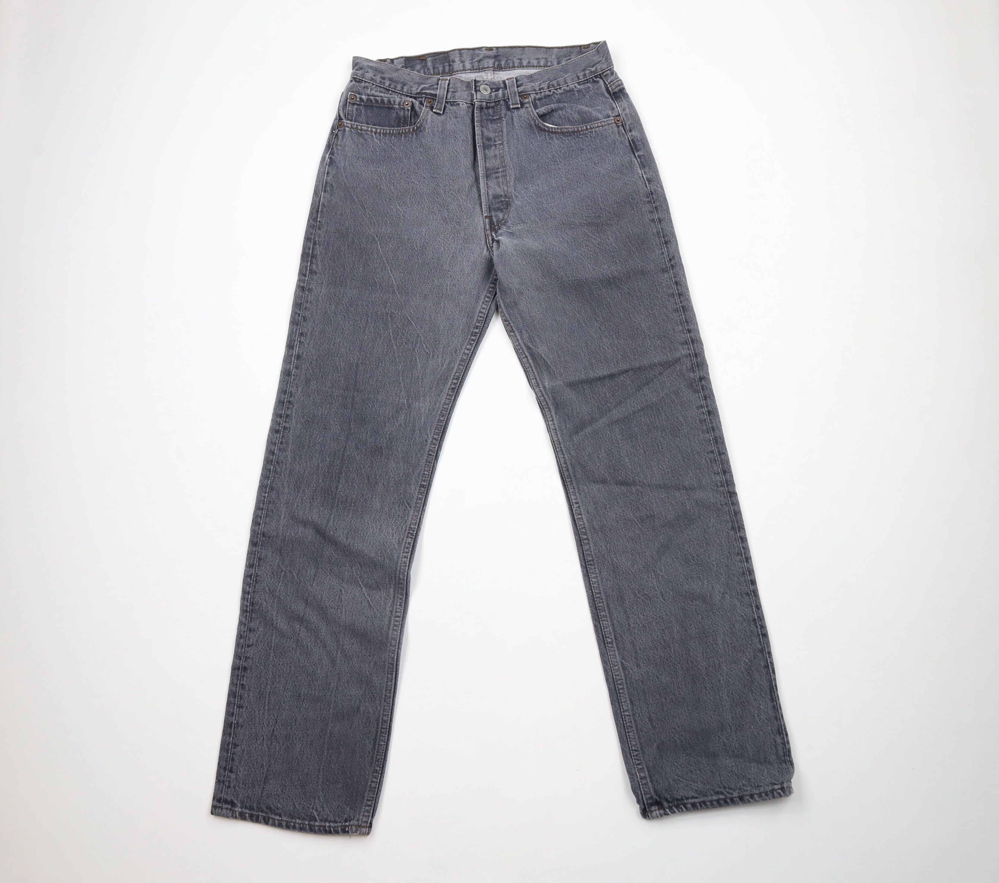 Levi's × Vintage Vintage 80s Levis Button Fly Original Fit Jeans Gray USA Size US 30 / EU 46 - 1 Thumbnail