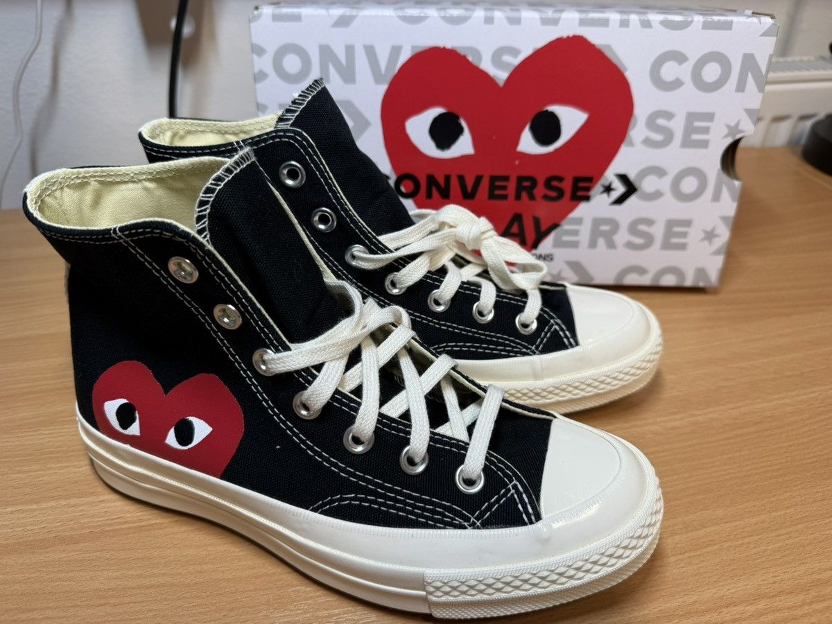 Comme des Garcons PLAY × Converse Converse x Comme des Garçons PLAY Chuck Taylor High Size US 7.5 / IT 37.5 - 2 Thumbnail