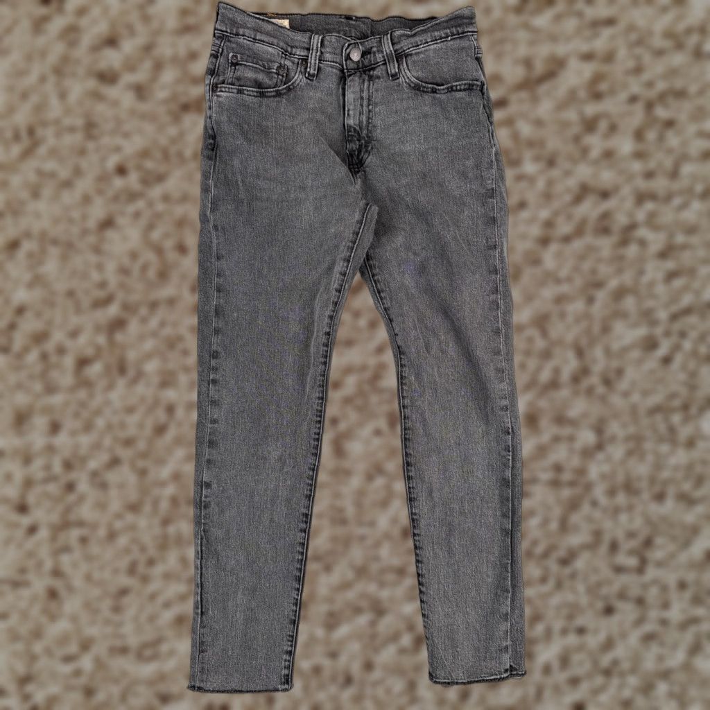 Levi's Levi's Premium Jeans Black Denim 30x29 Cotton 512 Big E Adult Size US 30 / EU 46 - 1 Thumbnail