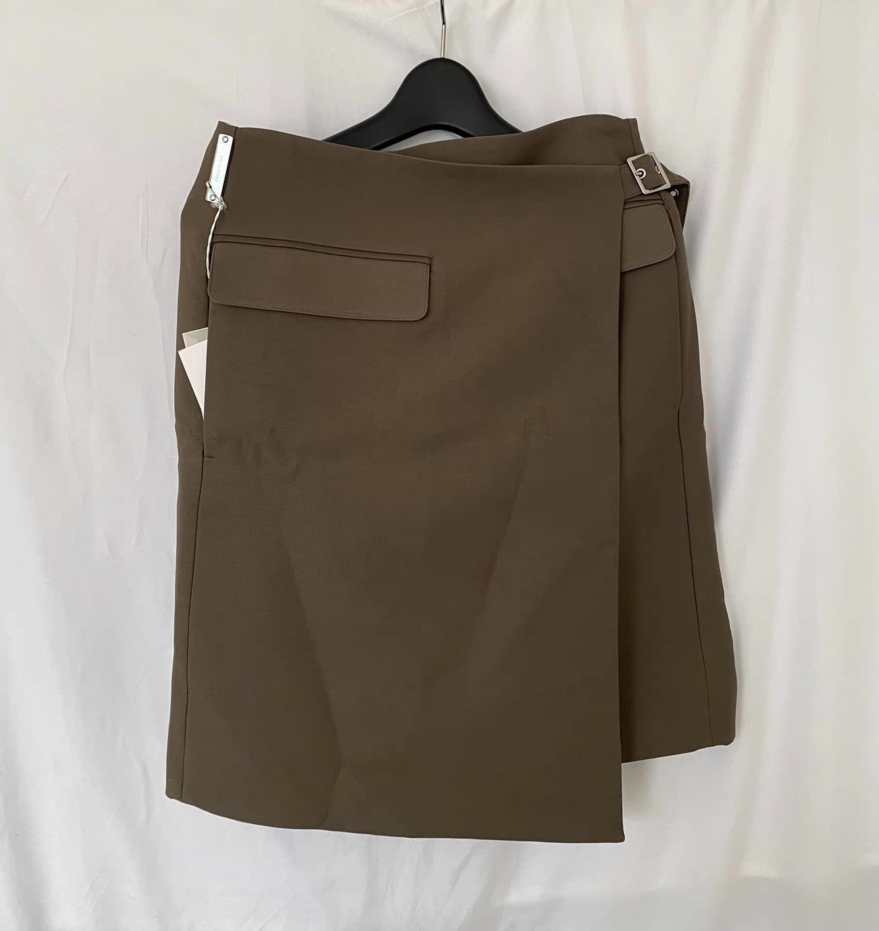 Peter Do Peter Do FW21 Wool Midi Skirt Ｑ21 Size 36" / US 14 / IT 50 - 1 Thumbnail