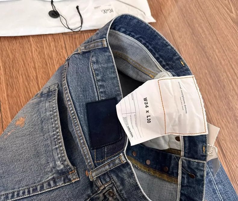 Visvim VISVIM Social Sculpture Damaged Denim Pants-2506 Size US 34 / EU 50 - 5 Thumbnail