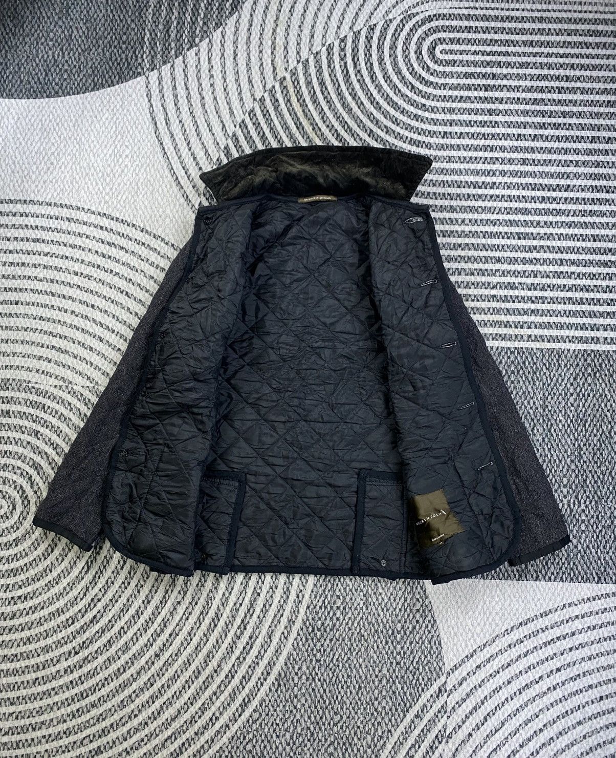 Mackintosh Vintage Mackintosh Quilted Wool Buttoned Jacket Size US M / EU 48-50 / 2 - 6 Thumbnail