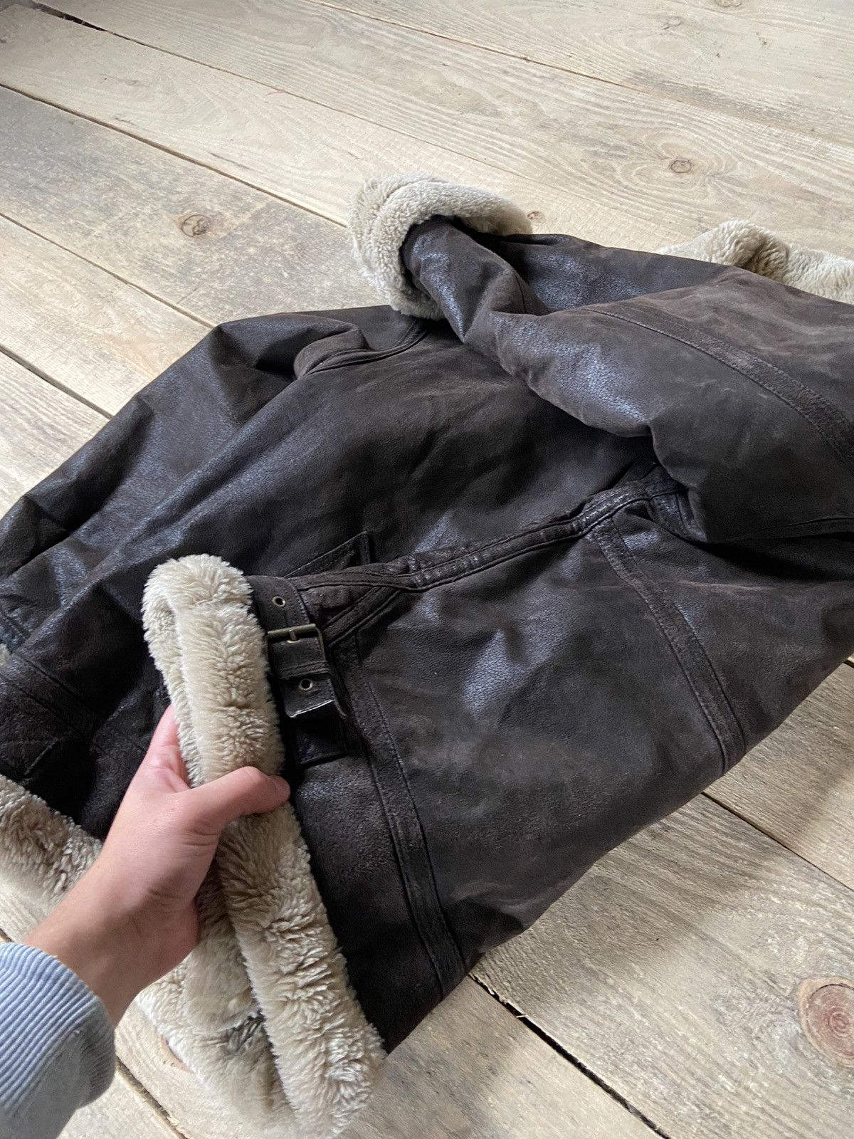 Vintage Vintage Sheepskin Jacket Y2k leather Size US XL / EU 56 / 4 - 4 Thumbnail