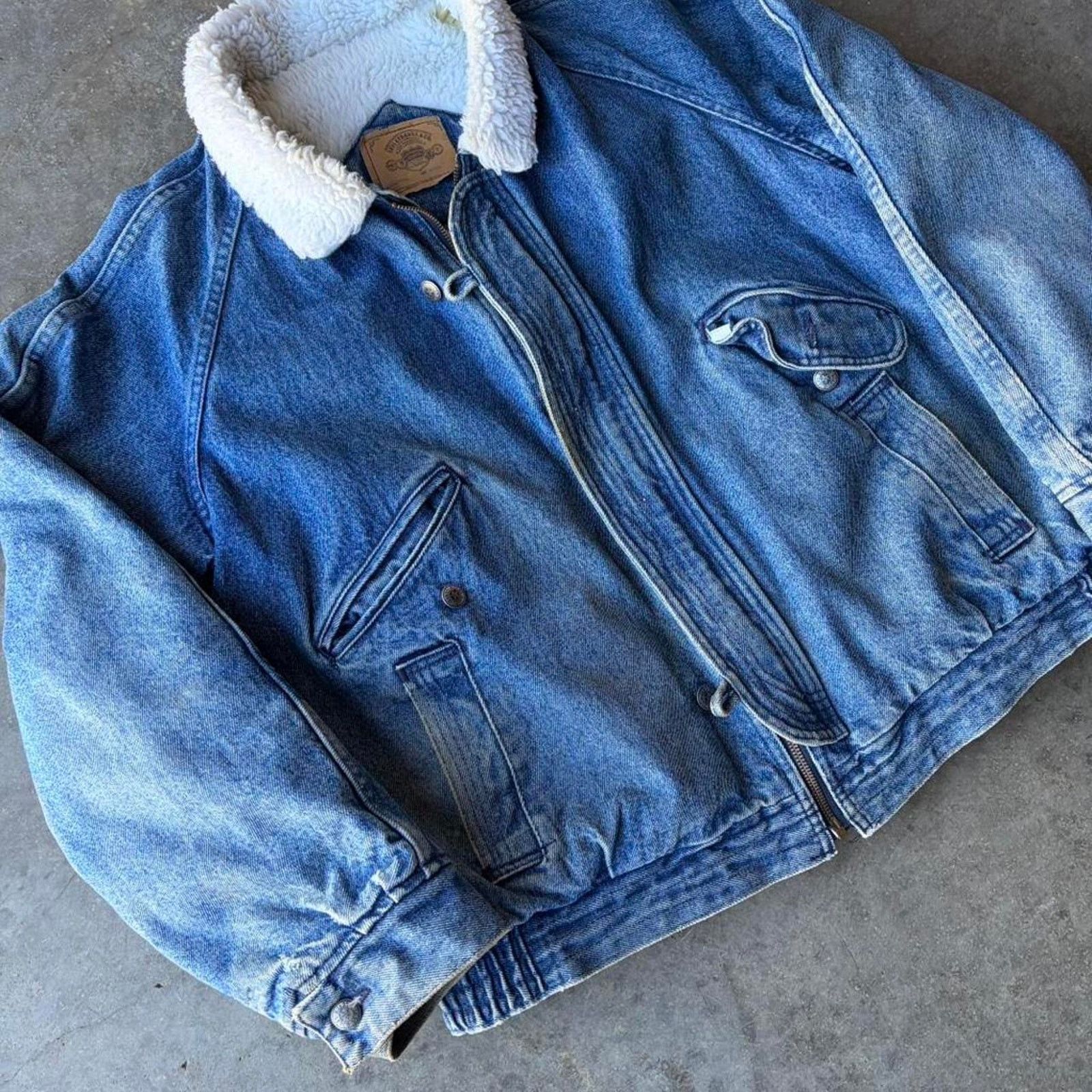 Levi's 90s levis sherpa bomber denim jacket Size US L / EU 52-54 / 3 - 2 Thumbnail