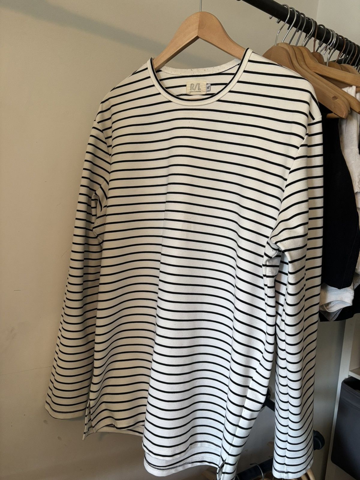 Richie Le Collection White Longsleeve Stripped Shirt Size US XL / EU 56 / 4 - 1 Thumbnail