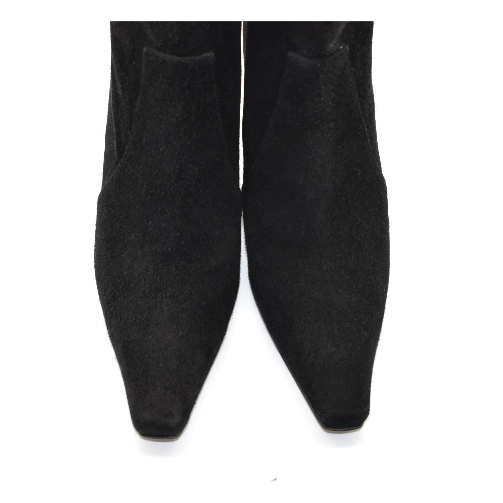 Stuart Weitzman STUART WEITZMAN Black Suede Back Zipper Mid Calf Boots Sz 6M Size US 6 / IT 36 - 5 Thumbnail