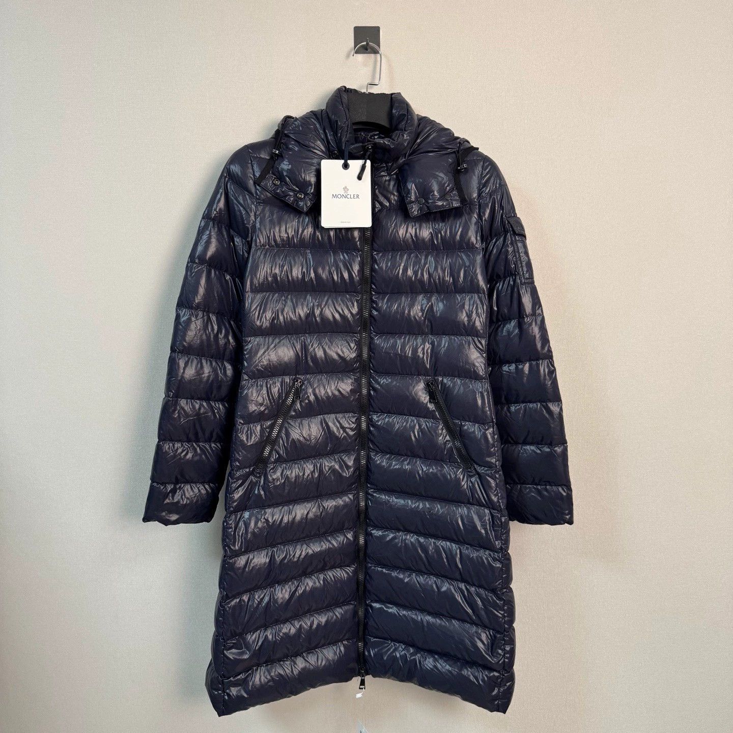 Moncler moncler moka long down coat size 2 Size S / US 4 / IT 40 - 1 Thumbnail