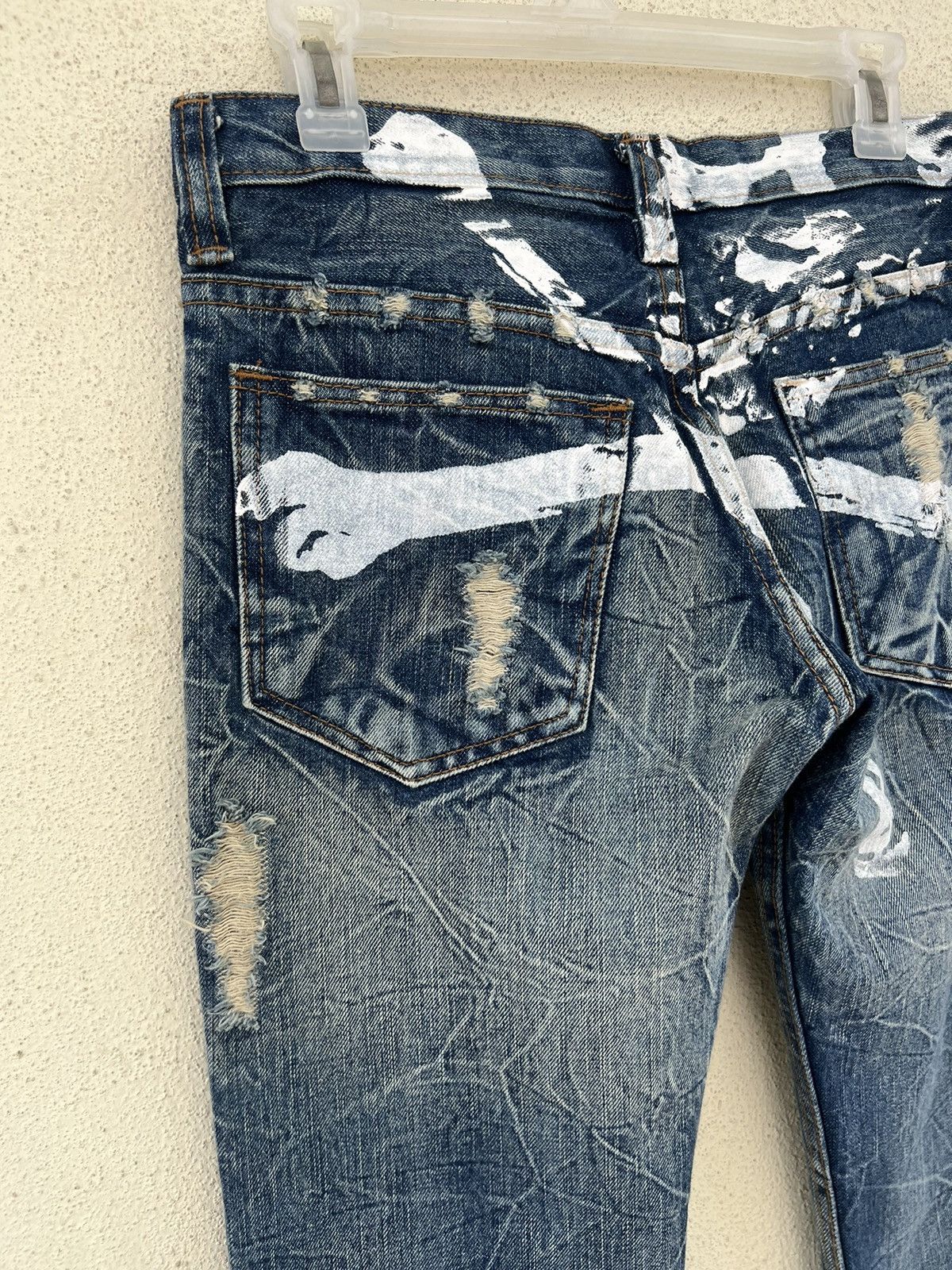 Vintage Vintage Diviner Japan Distressed Denim Flare Jeans Size US 29 - 15 Thumbnail