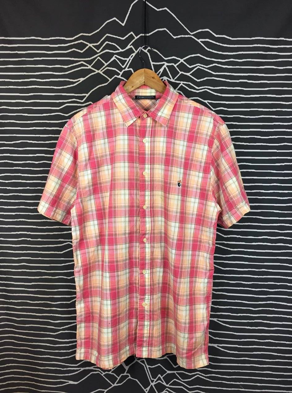 The Hundreds The Hundreds Public Label Adam Bomb Logo Plaid Shirt Size L Size US L / EU 52-54 / 3 - 2 Thumbnail