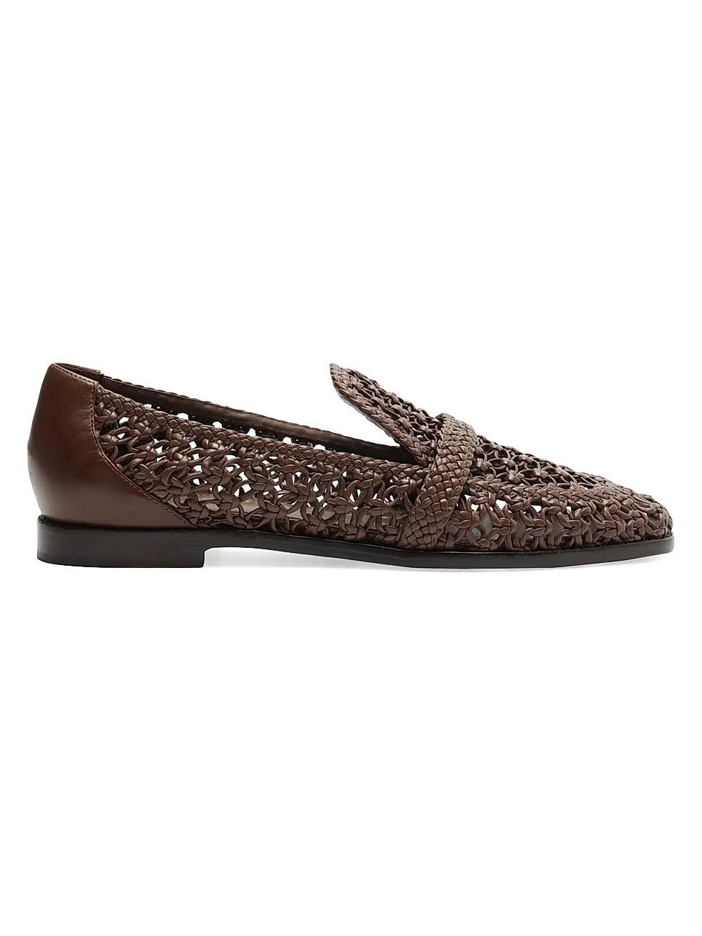 Alexandre Birman os11x1225 Jane Tresse Woven Leather Loafers in Rich Brown Size US 11 / IT 41 - 1 Thumbnail