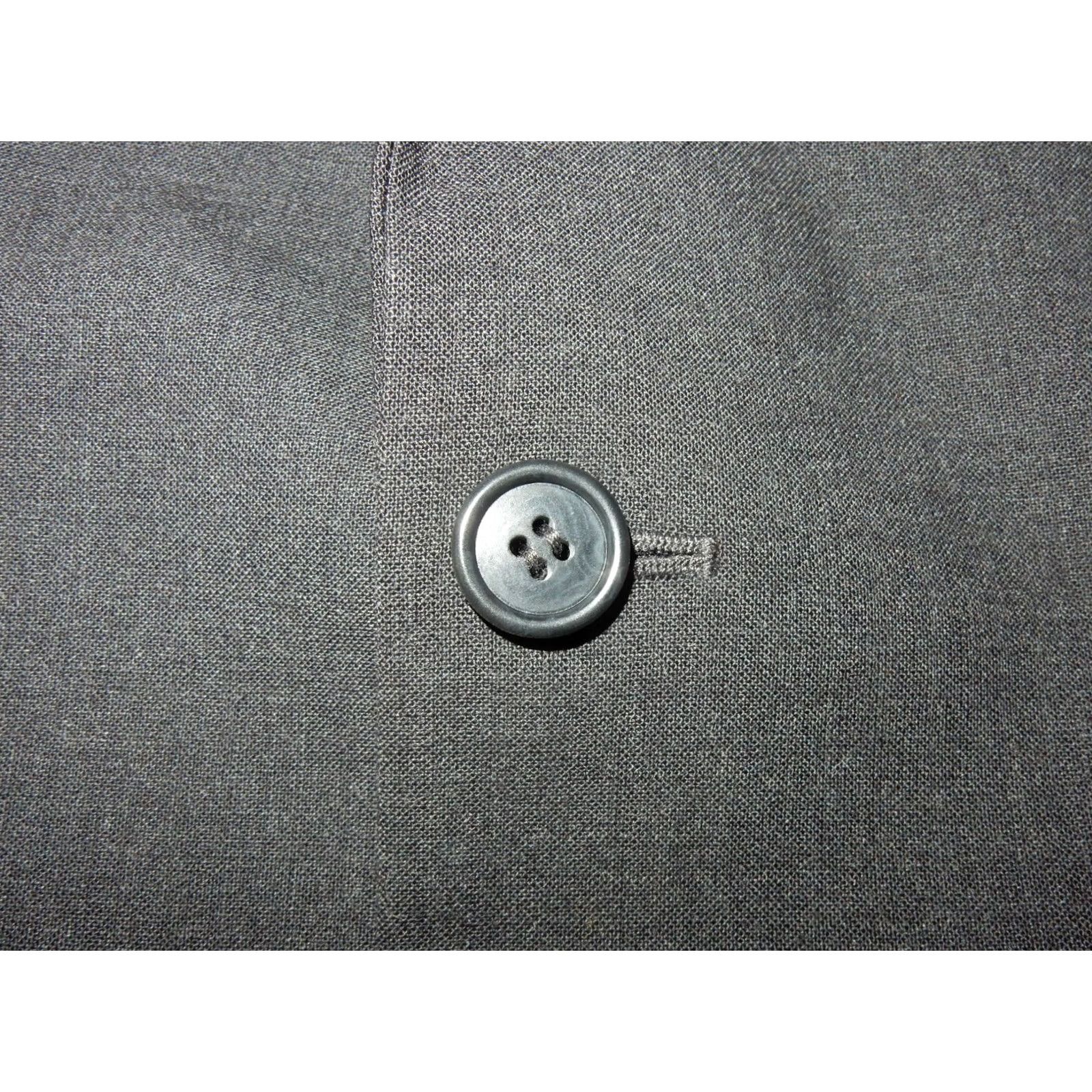 Brooks Brothers Brooks Brothers Blazer Sport Coat 42L Wool Gray Solid Big & Tall Mens Size 42R - 4 Thumbnail