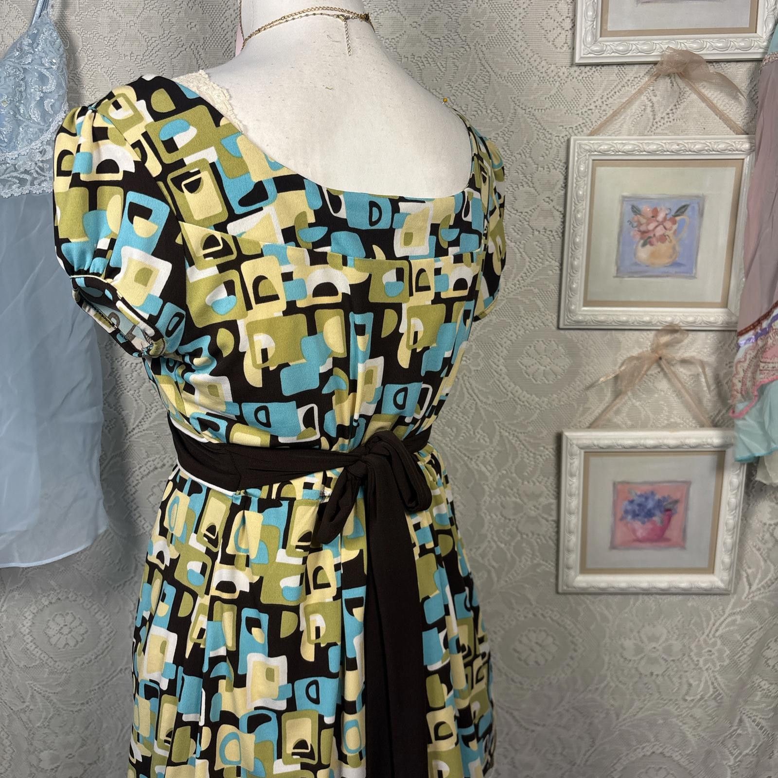 Other y2k green tie back fitted blouse Size L / US 10 / IT 46 - 5 Thumbnail