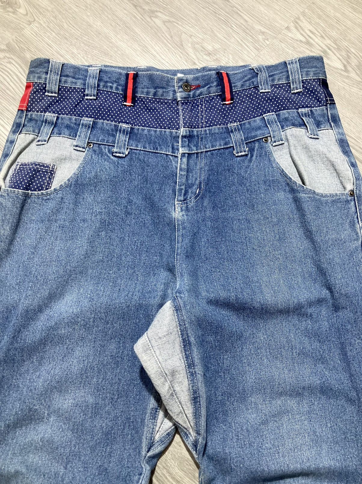 Le Grande Bleu (L.G.B.) 2000s B One Soul Japanese Double Waist Carrot Jeans Pant Lgb Size US 37 - 4 Thumbnail