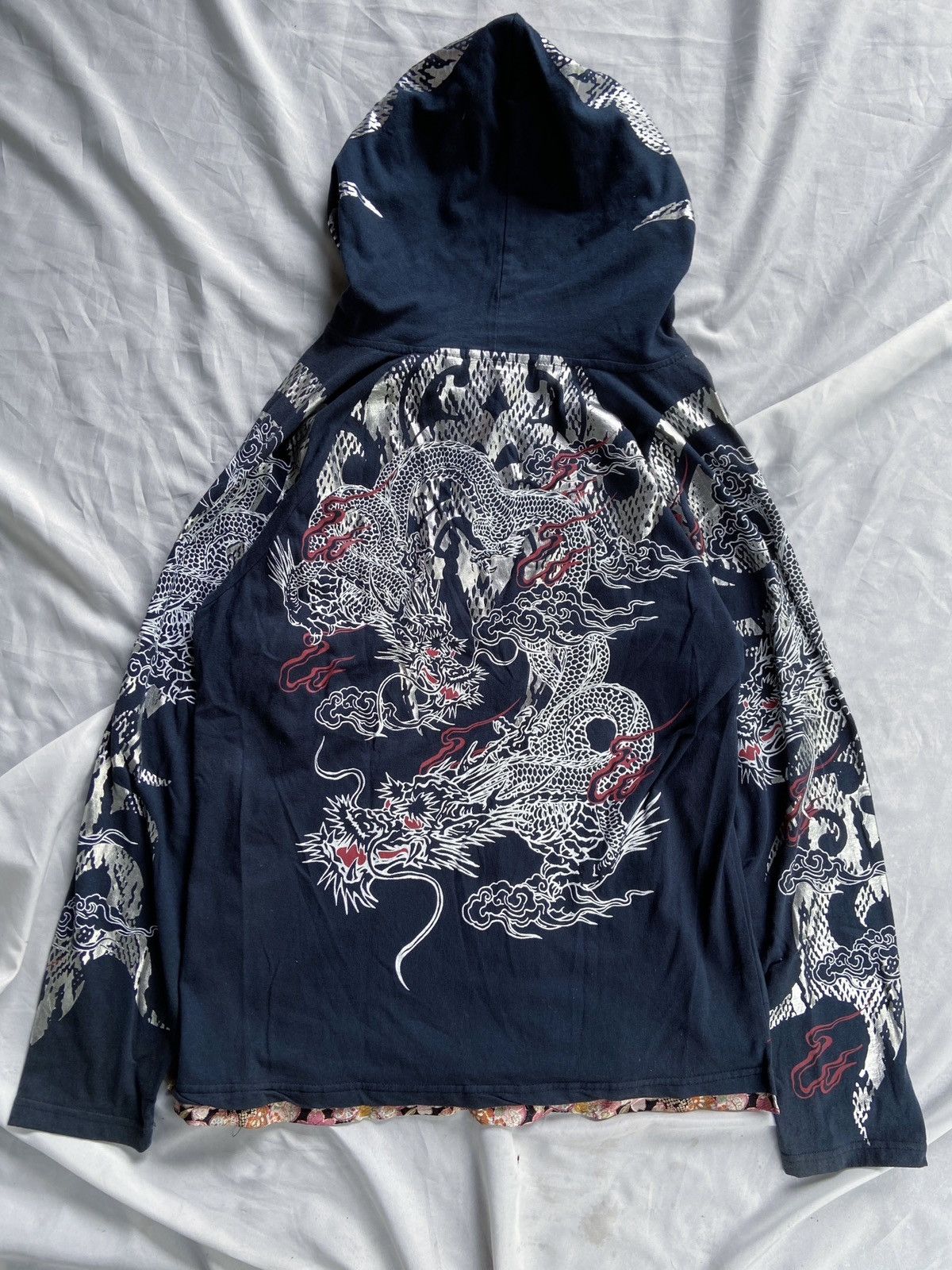 トップス 20471120 ziphoodie 20471120 JAPANESE STYLE DRAGON ARTWORK ZIP HOODIE | Grailed