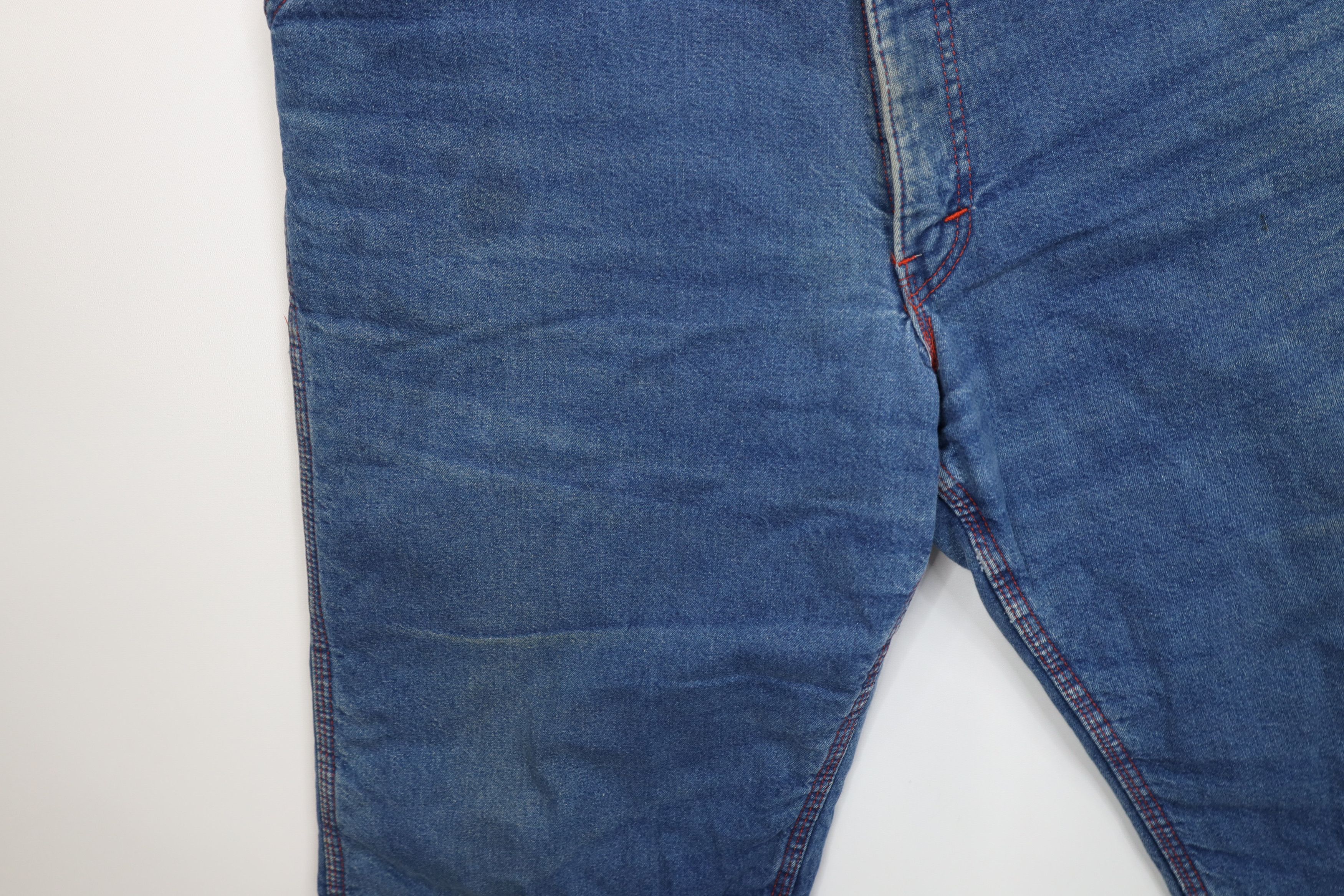 Vintage Vintage 70s Streetwear Lined Wide Leg Dungaree Jeans USA Size US 38 / EU 54 - 7 Thumbnail