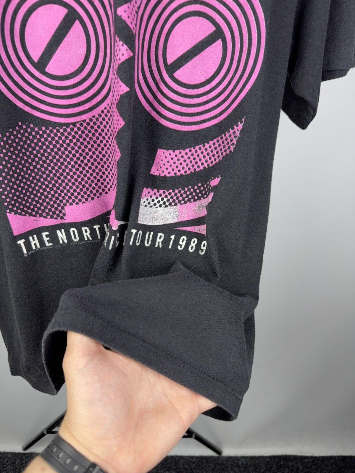 Band Tees × The Rolling Stones × Vintage 80s Rolling Stones Steel Wheels Tour 1989 Vintage Tee USA Size US L / EU 52-54 / 3 - 5 Thumbnail