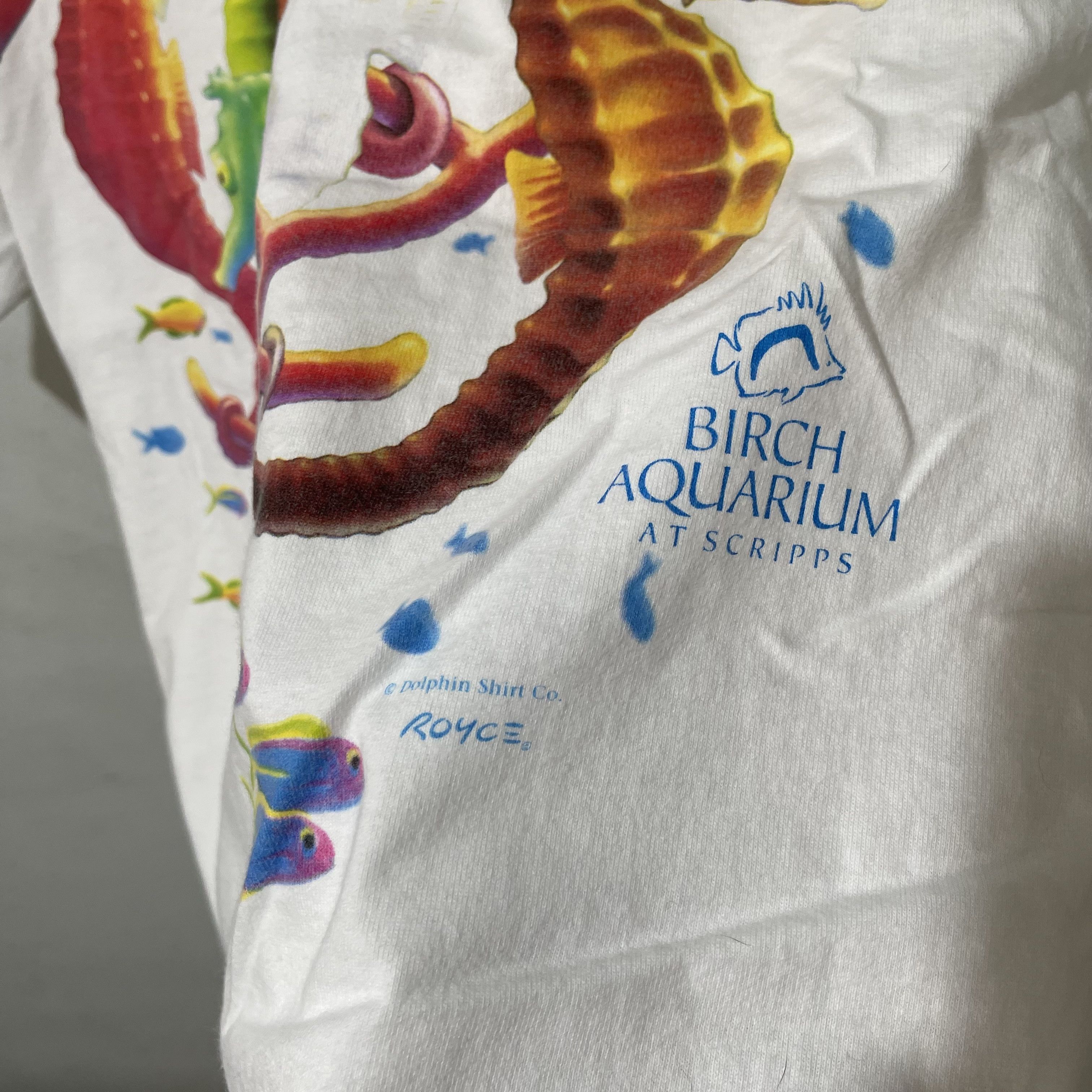 Vintage Vintage 90s Seahorse T-Shirt Size US L / EU 52-54 / 3 - 3 Thumbnail