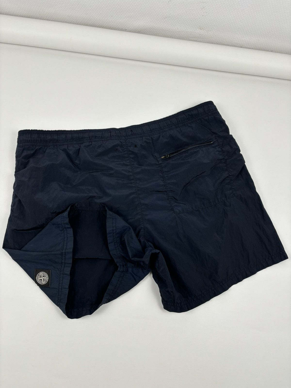 Stone Island Shadow Project SS17 Massimo Osti Nylon Metal Dark Navy Swim Trunk Lined Shorts Baggies Size US 37 - 7 Thumbnail