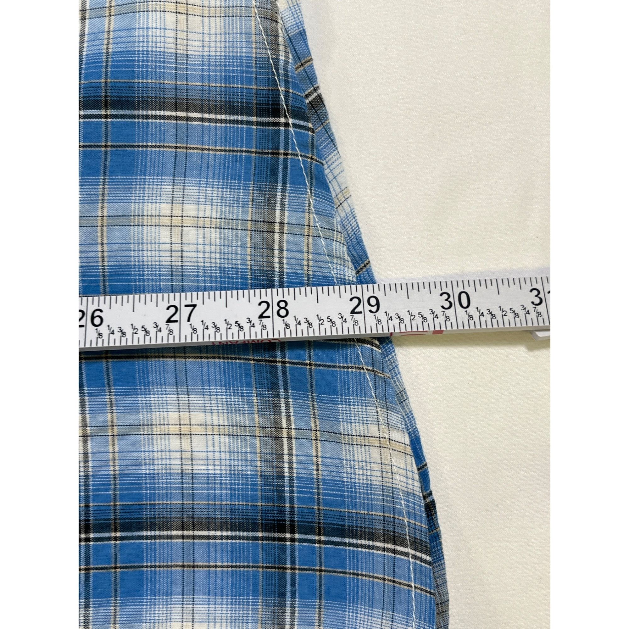 Wrangler Wrangler SKU 7777 Mens Blue Plaid Long Sleeve Pearl Snap Wes Size US XL / EU 56 / 4 - 7 Thumbnail
