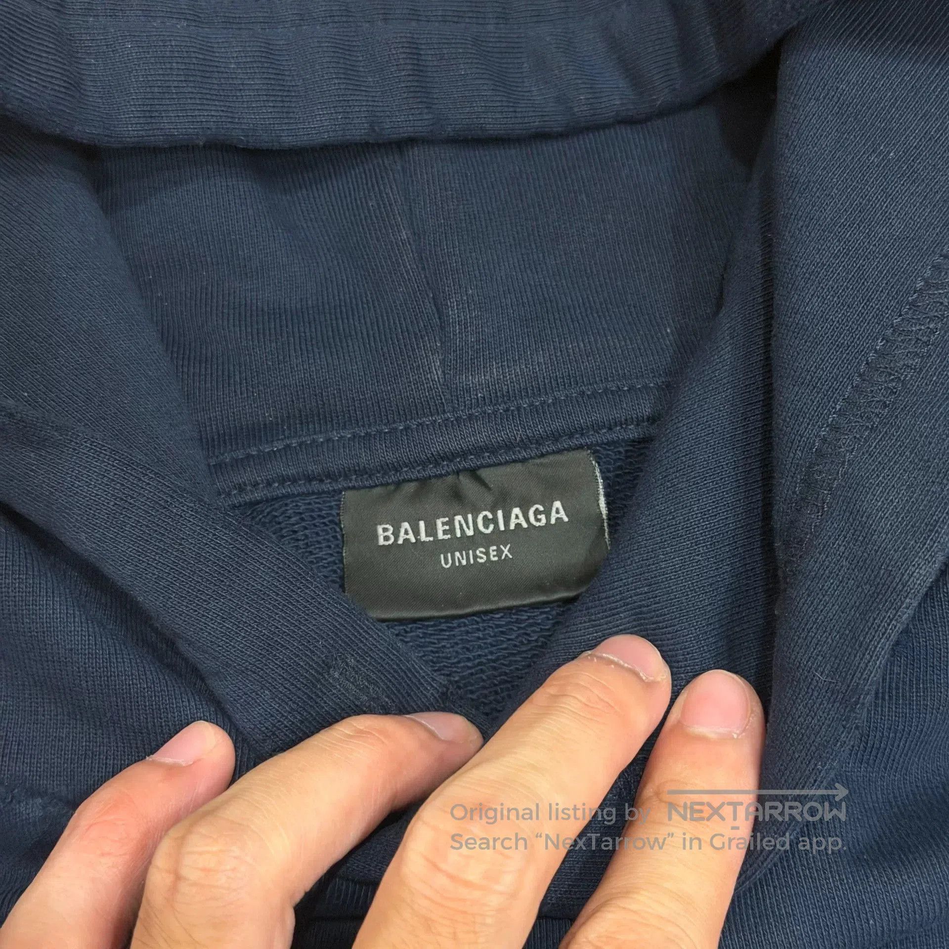 Balenciaga Balenciaga Navy Logo Sweatshirt. Size US S / EU 44-46 / 1 - 3 Thumbnail