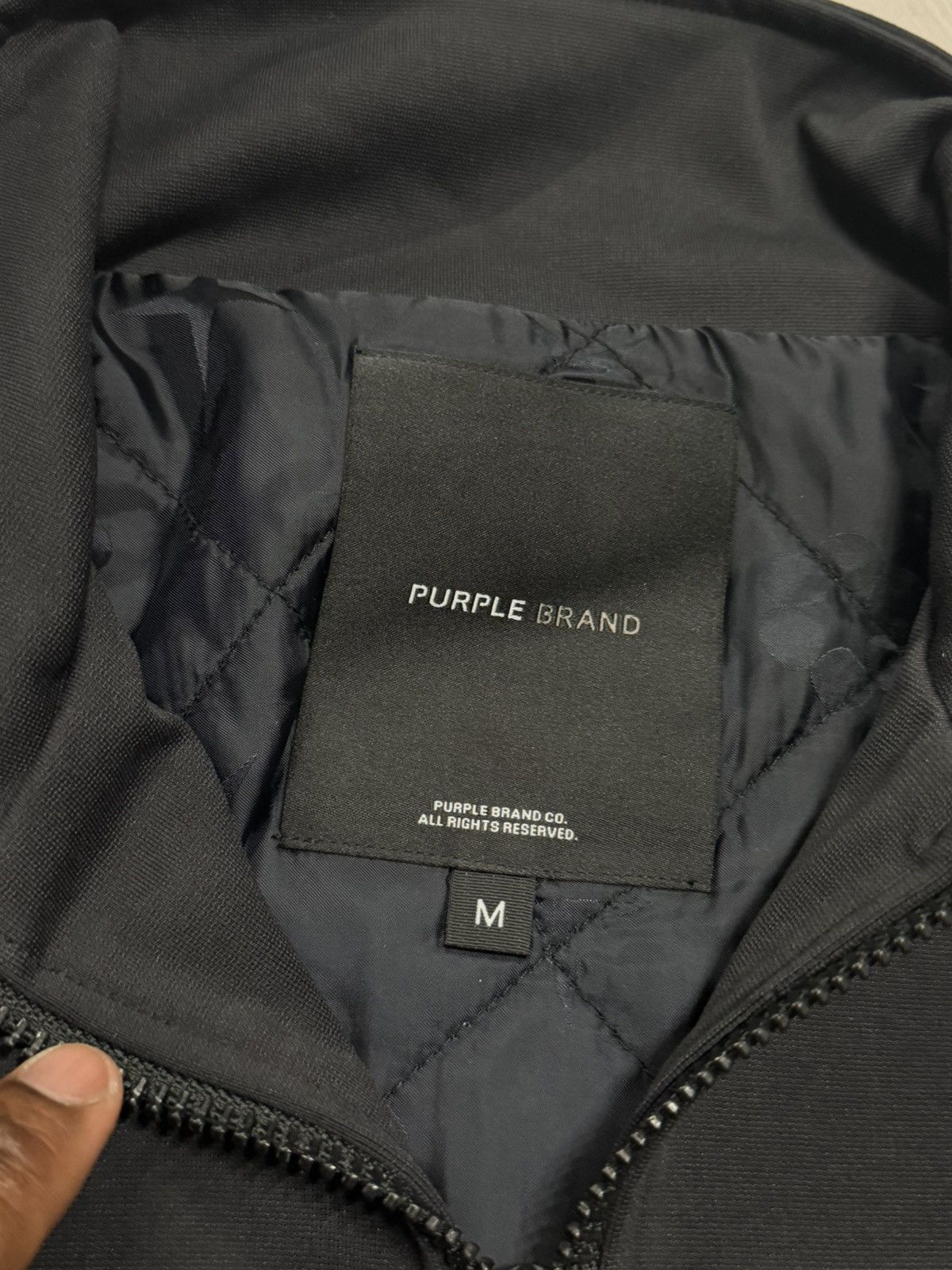 Purple Brand Purple Brand Oversized Track Jacket Black Beauty Size US M / EU 48-50 / 2 - 2 Thumbnail