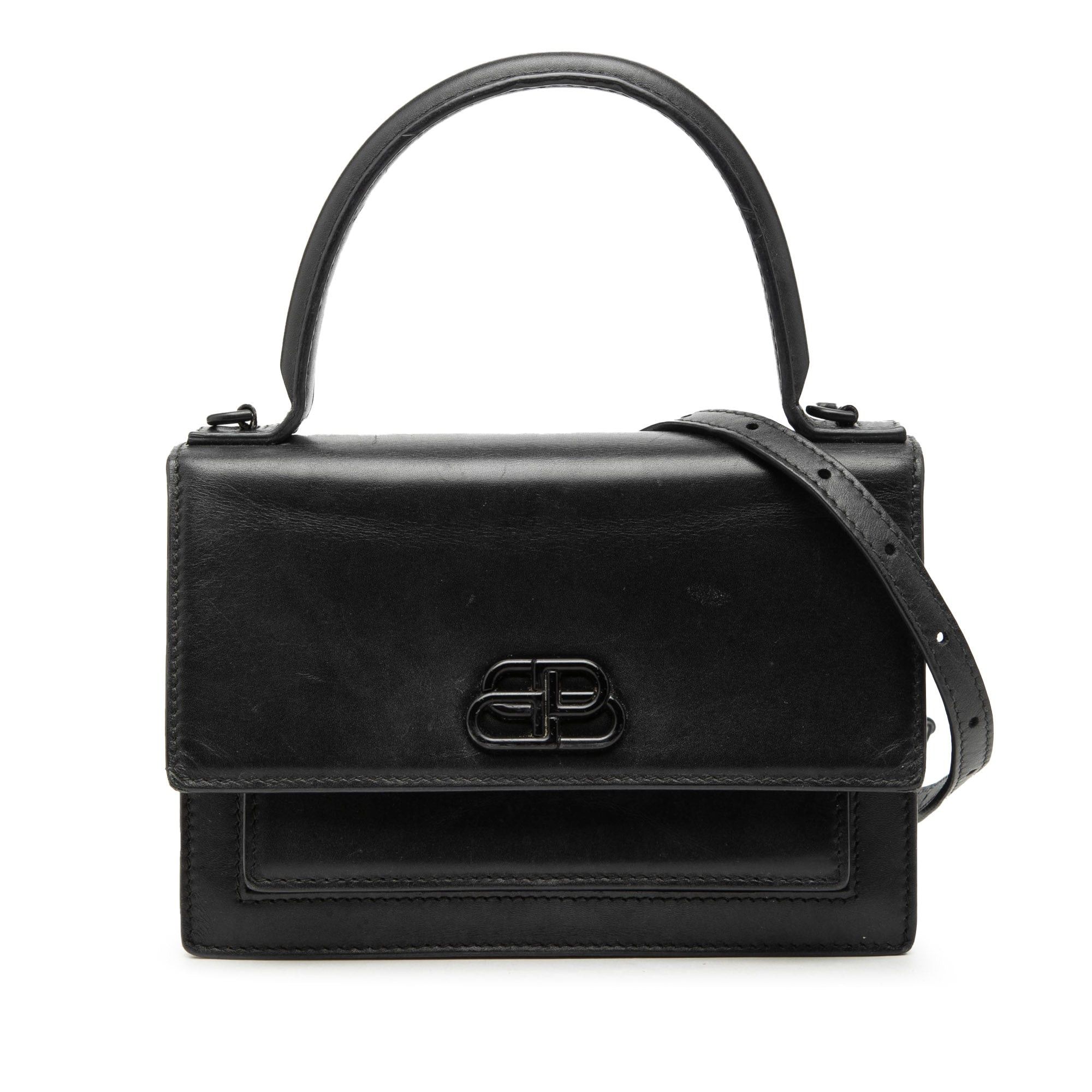Balenciaga Leather Sharp Top Handle Bag XS Size ONE SIZE - 1 Thumbnail