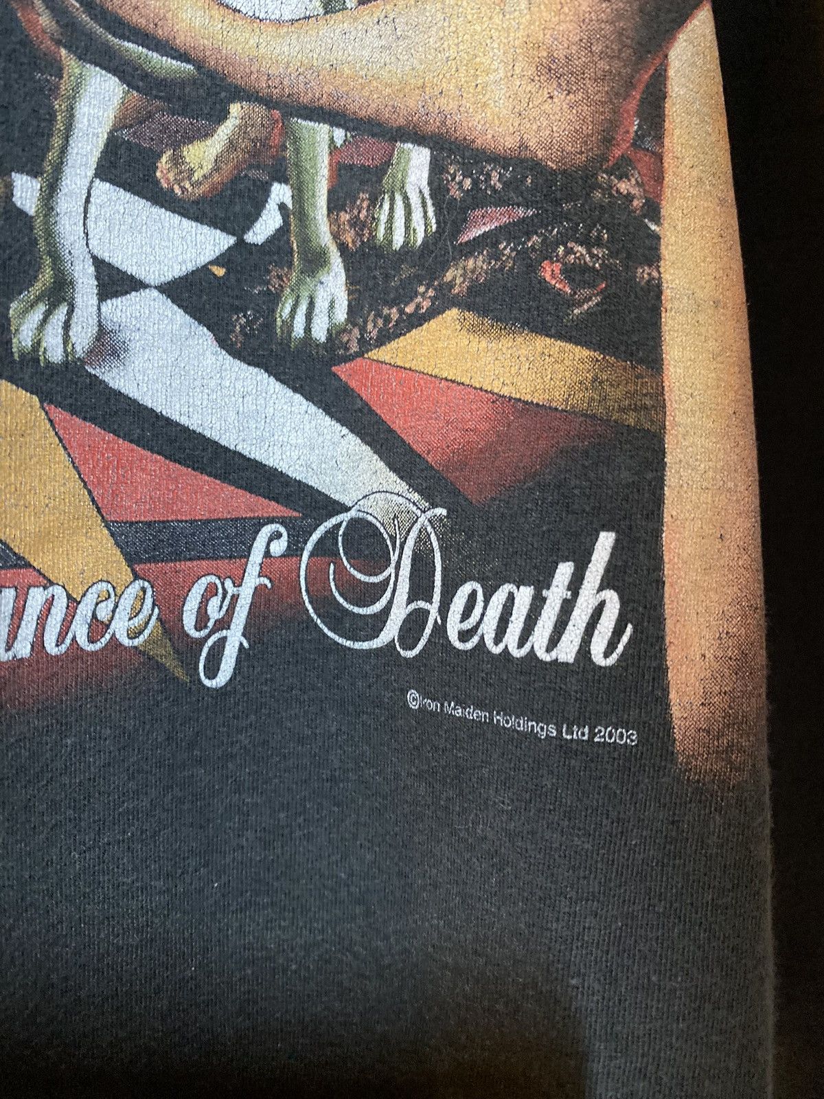 Band Tees × Vintage Vintage early 03 Iron maiden Dance of death shirt Size US XL / EU 56 / 4 - 2 Thumbnail