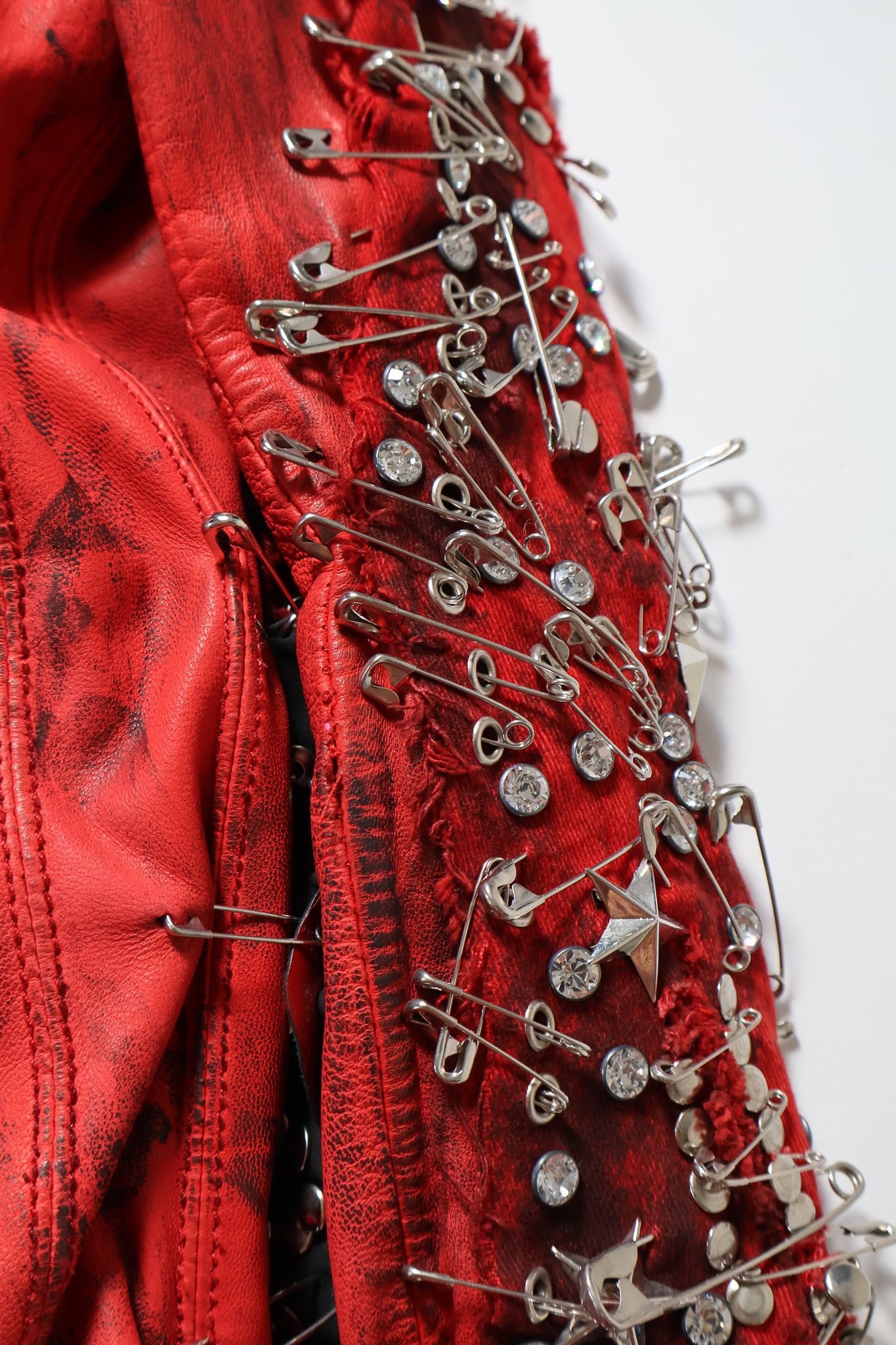 Balmain Balmain Decarnin SS11 Runway Safety Pin Stud Leather Jacket Size XS / US 0-2 / IT 36-38 - 8 Thumbnail