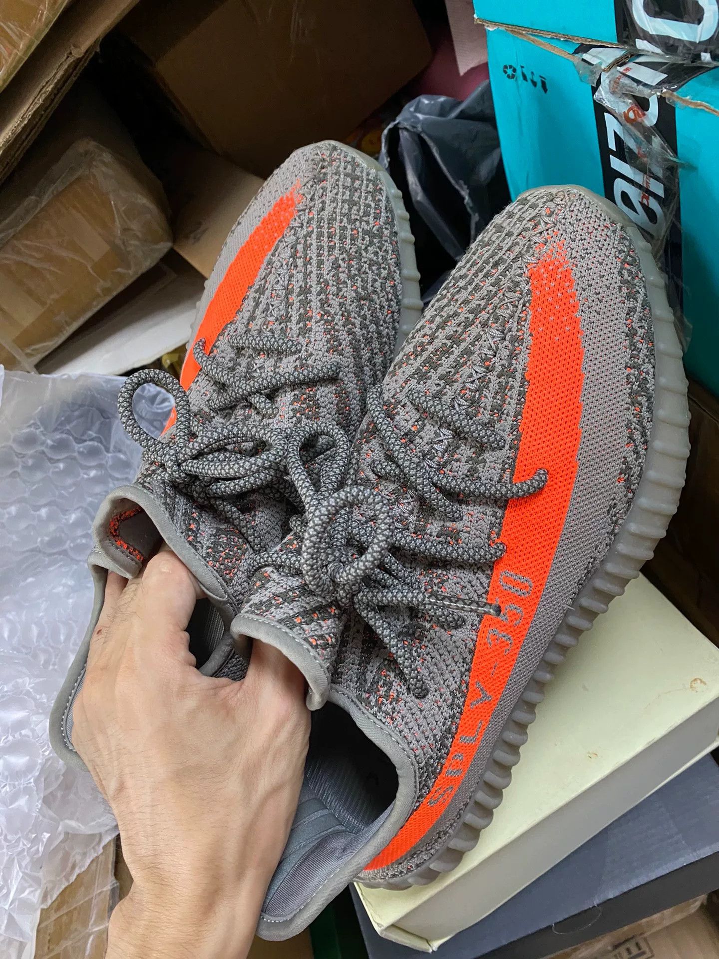 Adidas Adidas YEEZY350 Gray Lowtop Sneakers 9.5 Men Size US 9.5 / EU 42-43 - 1 Thumbnail