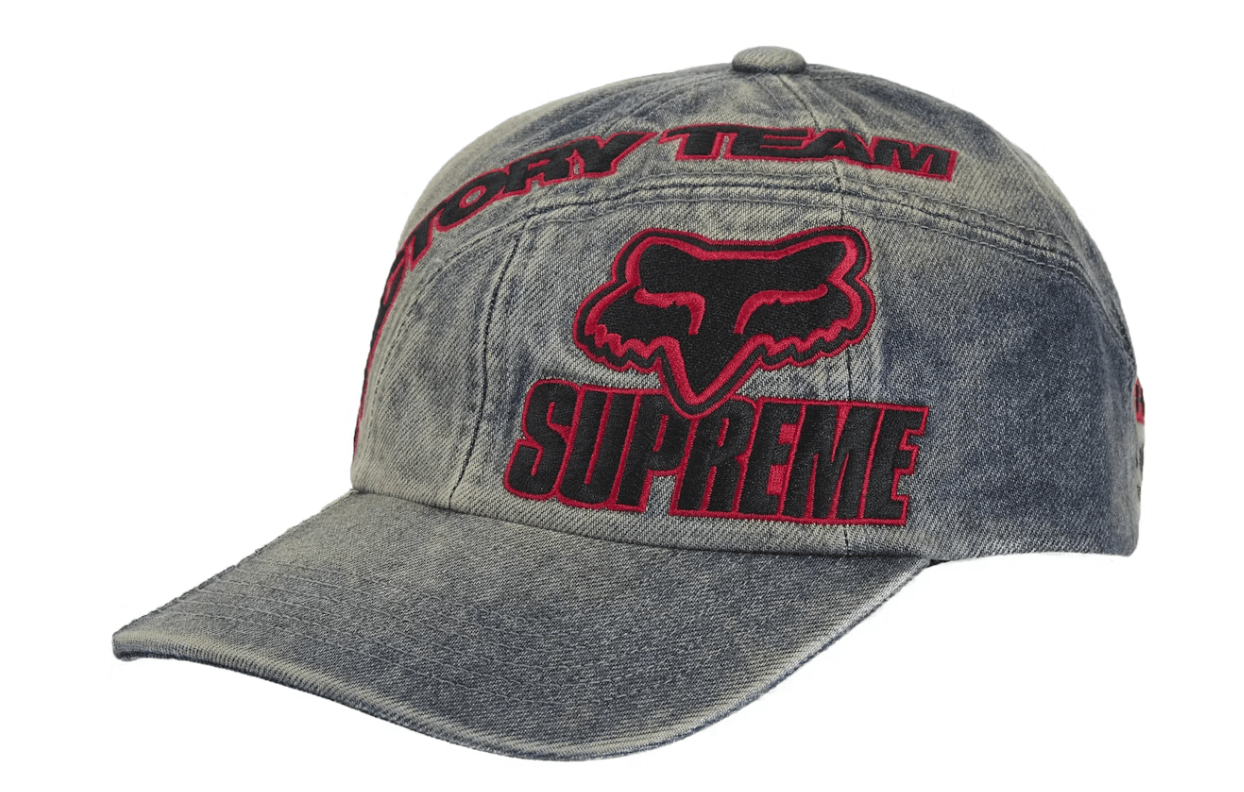 Supreme Supreme Fox Racing 6-Panel (FW25) Denim Size Adjustable Size ONE SIZE - 1 Thumbnail
