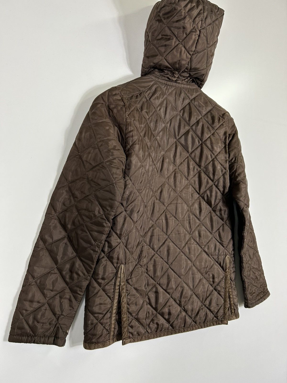 Lavenham 🔥Lavenham Suffolk Hooded Snap Button Quilted Jacket Size XS / US 0-2 / IT 36-38 - 16 Thumbnail