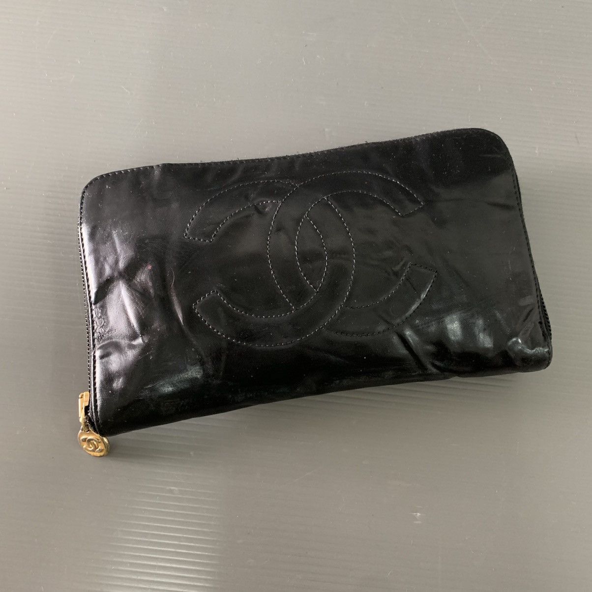 Chanel Chanel Vernis Black Leather Wallet Size ONE SIZE - 1 Thumbnail
