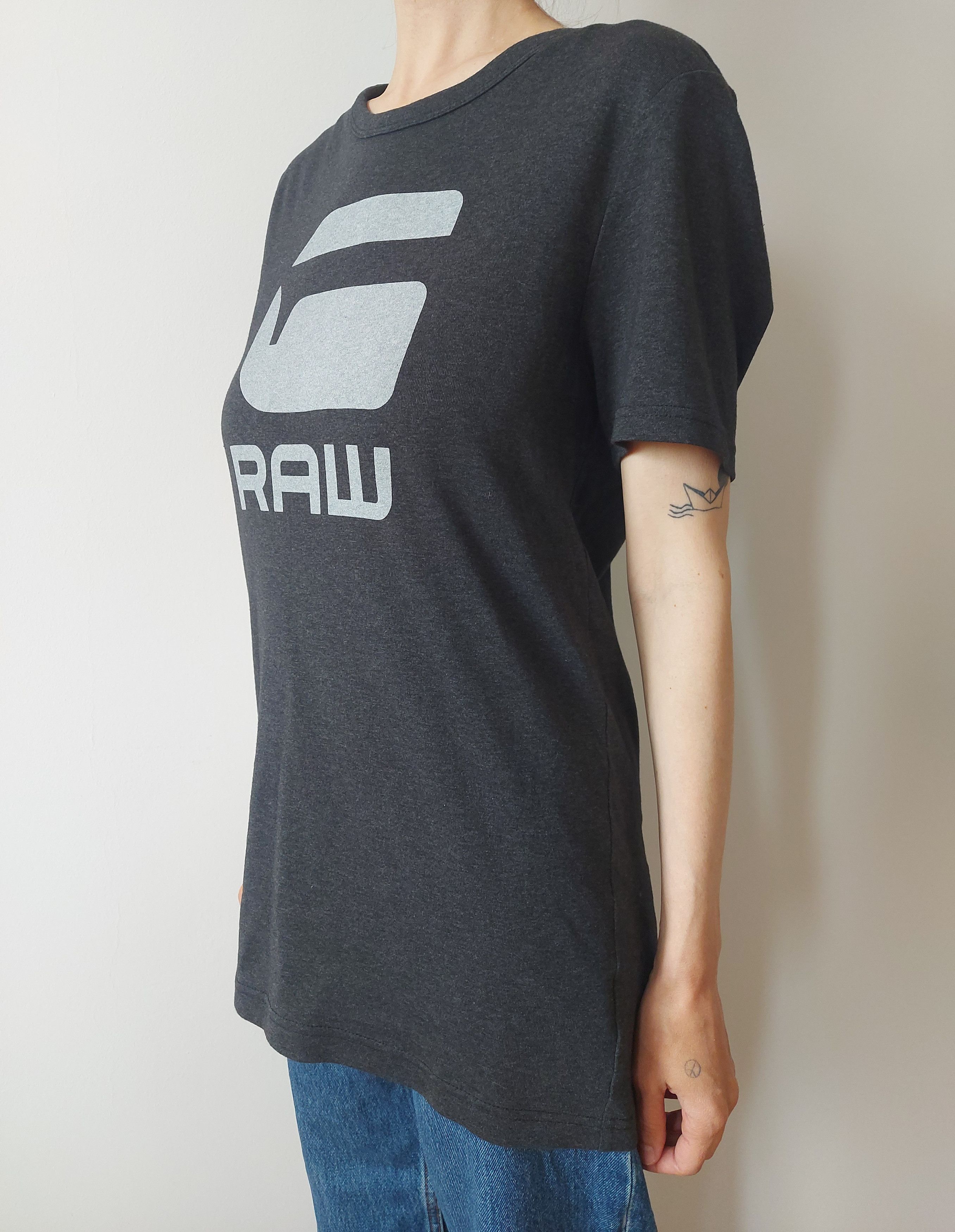 G-Star G-Star Raw Dark Gray Women's Organic Cotton T-shirt Size L / US 10 / IT 46 - 2 Thumbnail