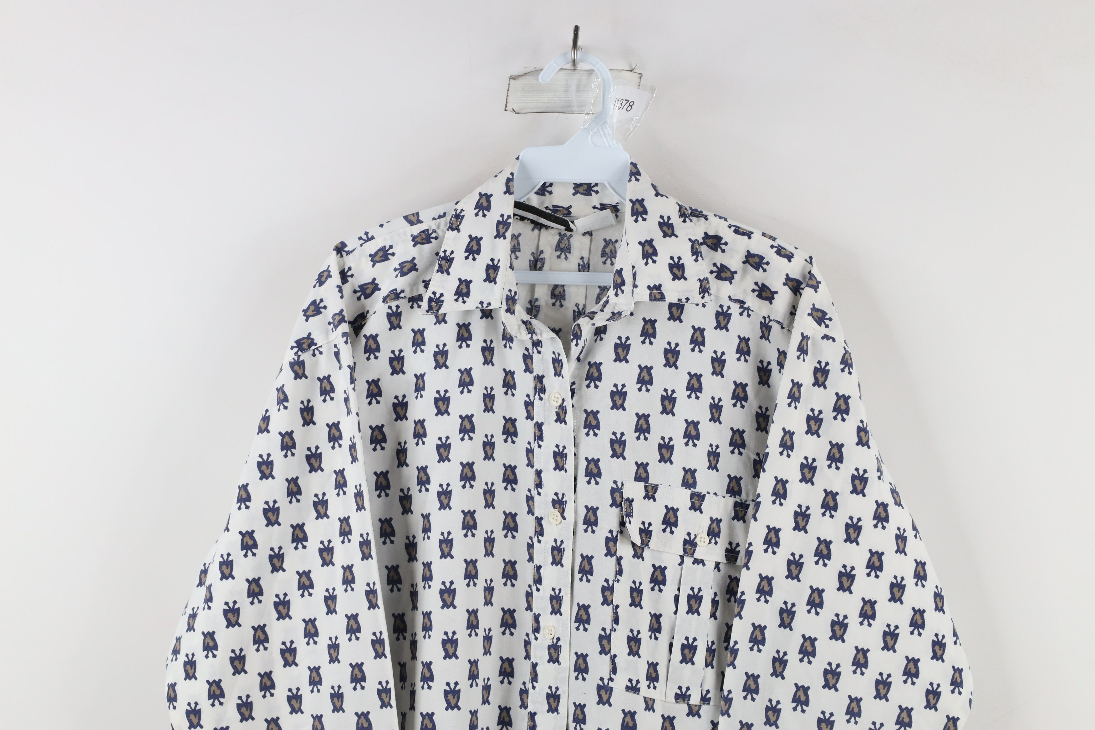 Vintage Vintage 90s Streetwear All Over Print Collared Button Shirt Size M / US 6-8 / IT 42-44 - 2 Thumbnail