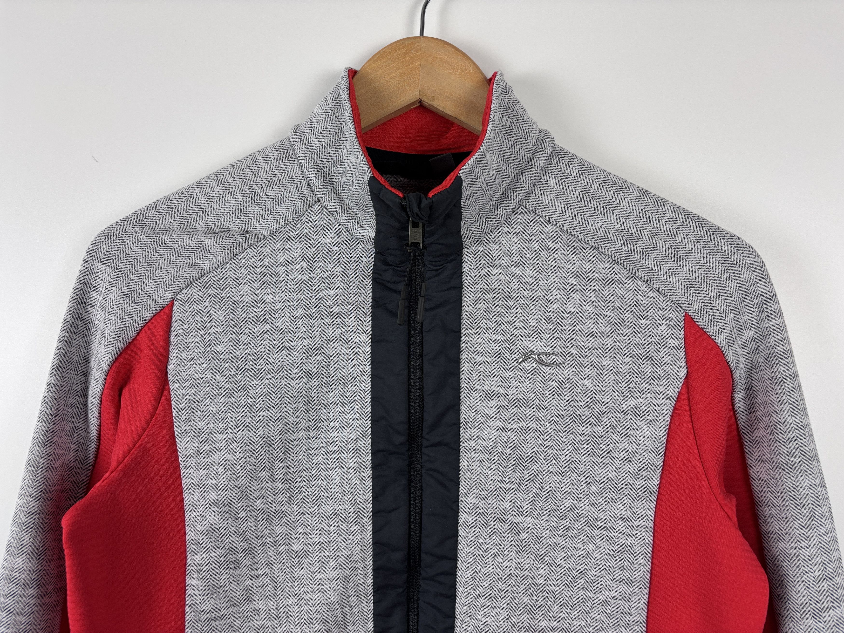 KJUS Kjus Radun Midlayer JacketOutdoor Fleece Gray Red Size 40 L Size L / US 10 / IT 46 - 2 Thumbnail