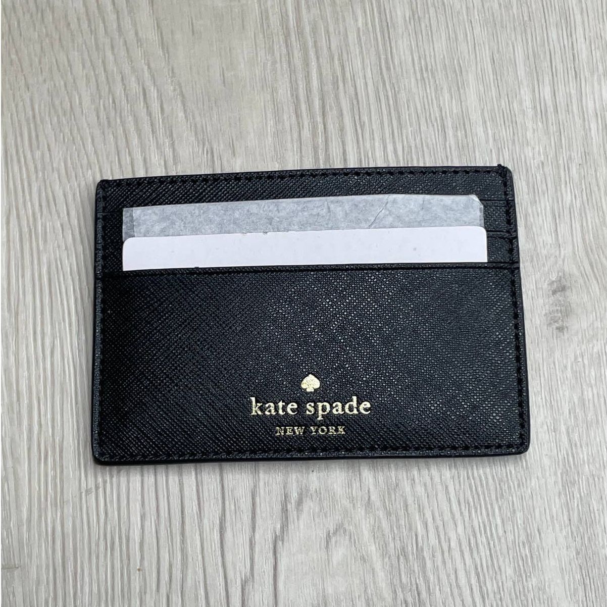 Kate Spade Kate Spade Greta Court Graham Black Glitter Card Wallet new Size ONE SIZE - 3 Thumbnail