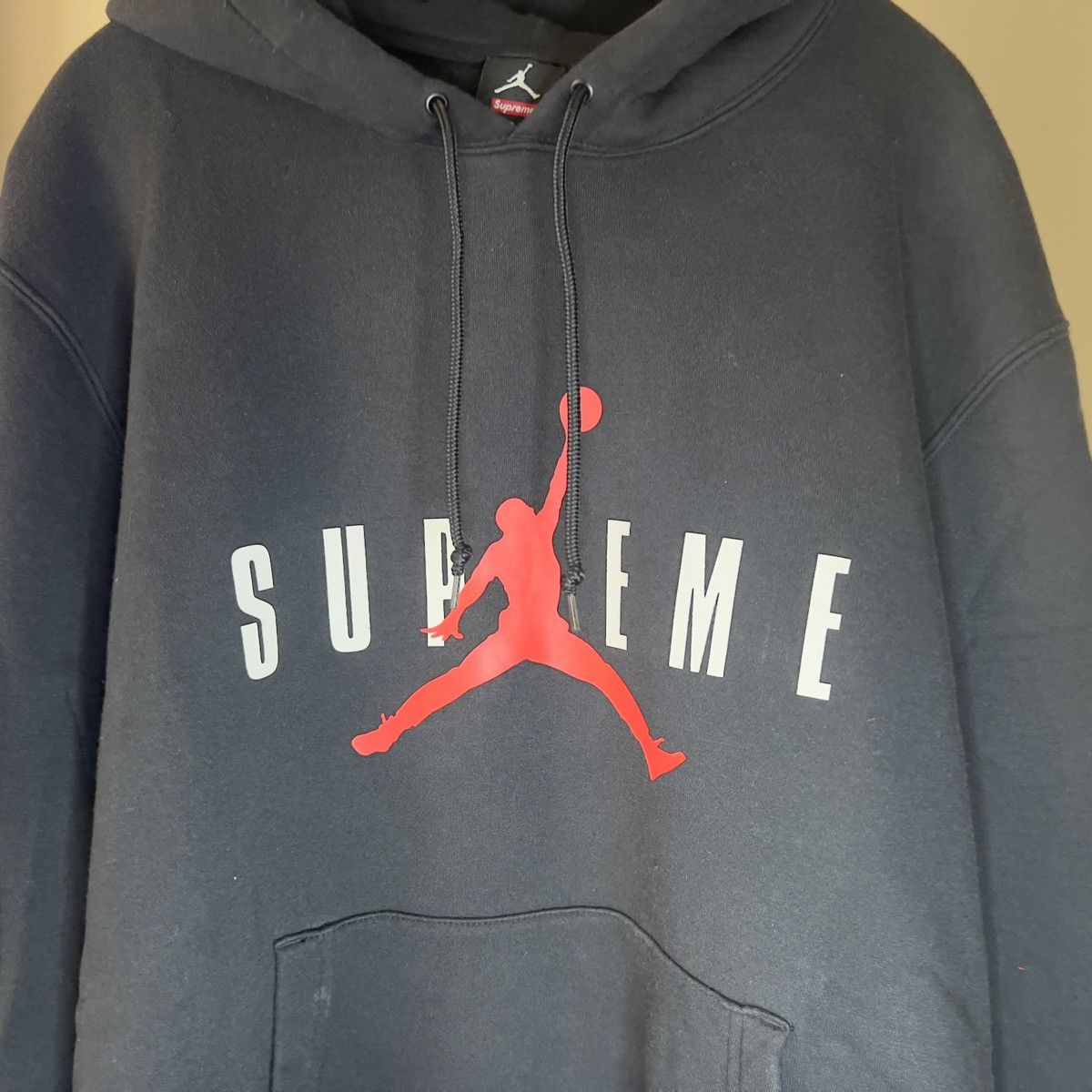 トップス Supreme Jordan Hooded Sweatshirt Grey L Supreme Jordan Hooded Sweatshirt Ash Grey – YankeeKicks Online