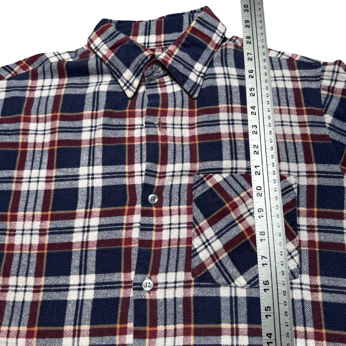 Sears Vintage Sears Button Flannel Shirt Plaid Missing Button Size US M / EU 48-50 / 2 - 5 Thumbnail