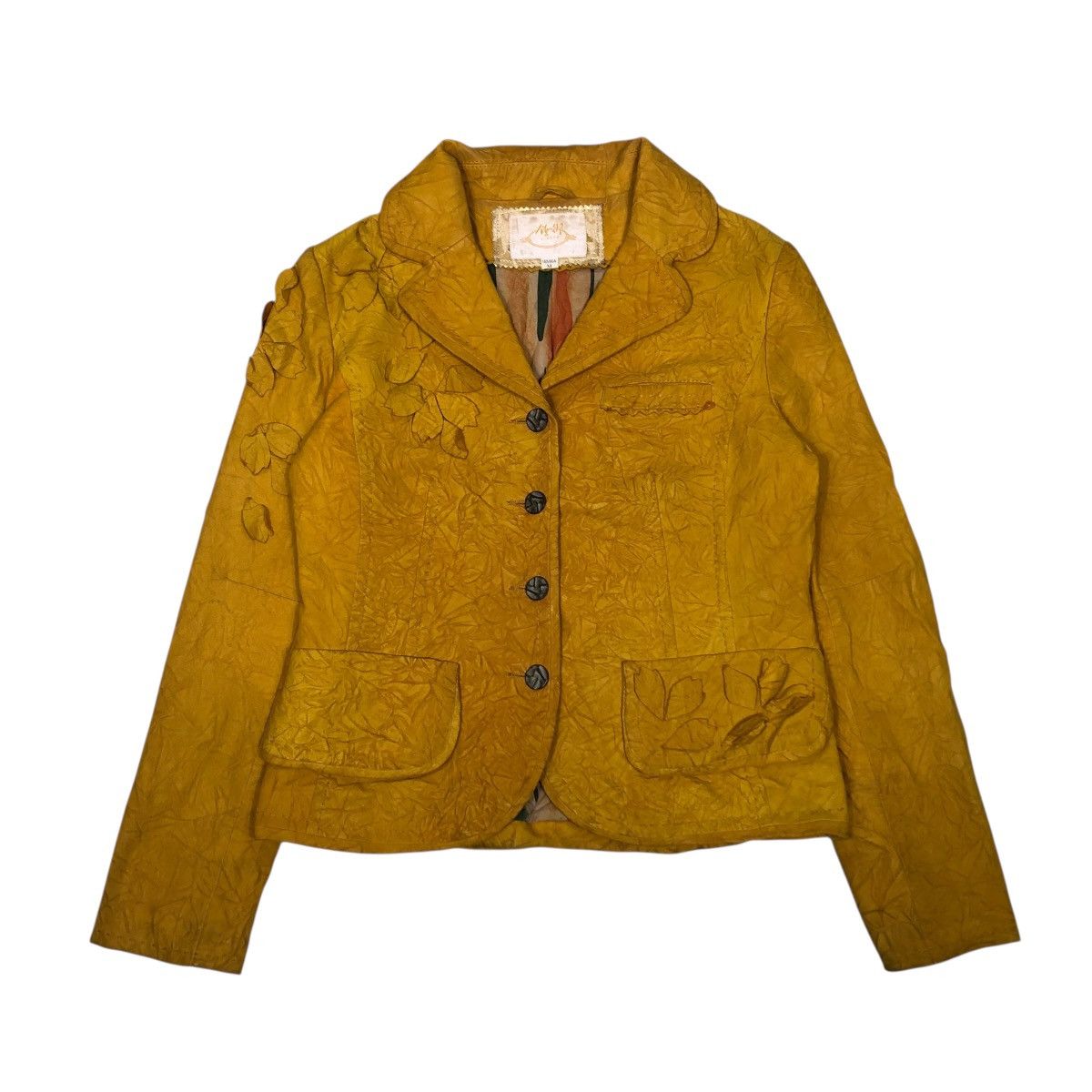 Japanese Brand 🔥VINTAGE CROPPED LEATHER JACKET SHEEPSKIN ISSEY MIYAKE Size M / US 6-8 / IT 42-44 - 1 Thumbnail
