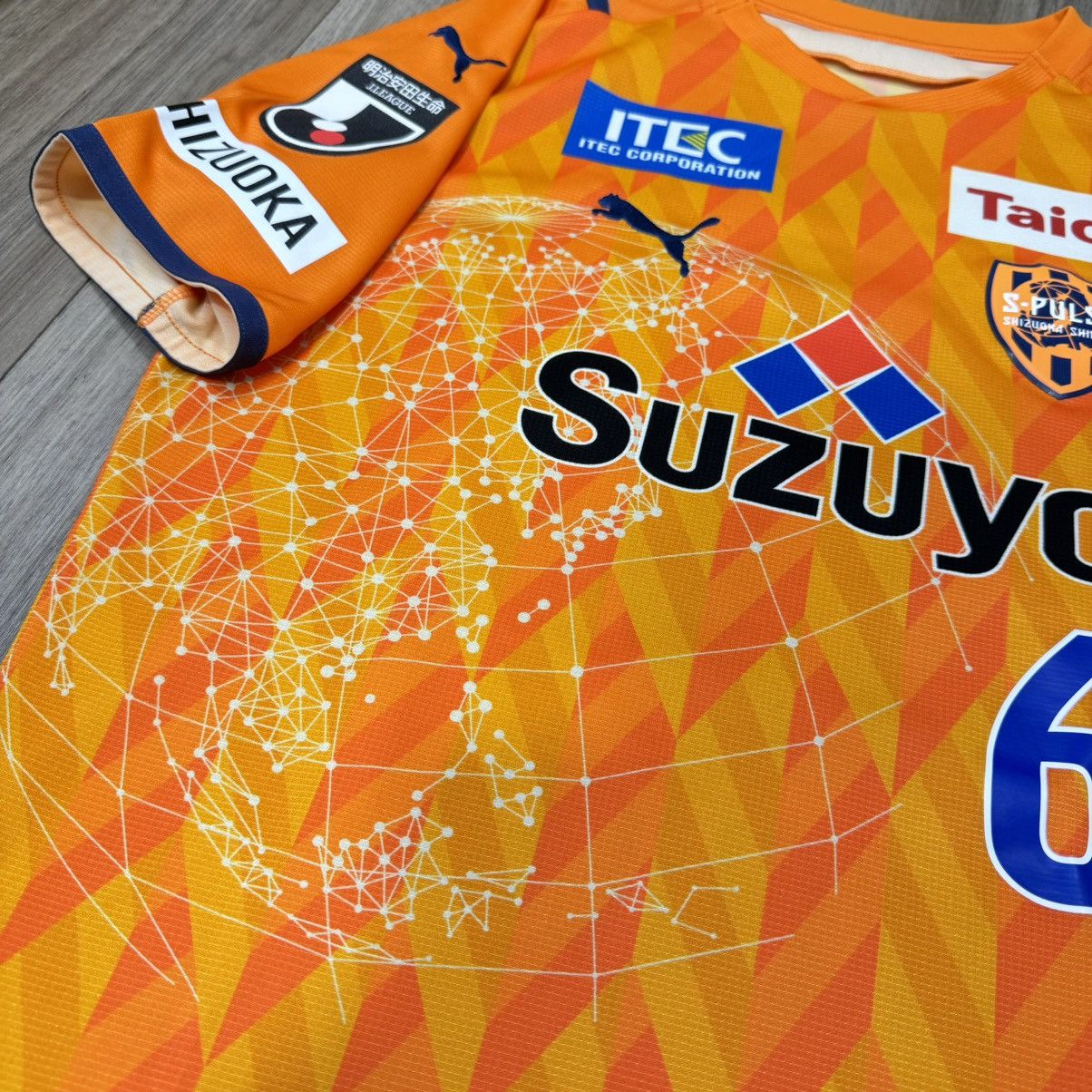 Japanese Brand × Puma Shimizu S-Pulse 2021 home shirt #6 Takeuchi Size US L / EU 52-54 / 3 - 4 Thumbnail