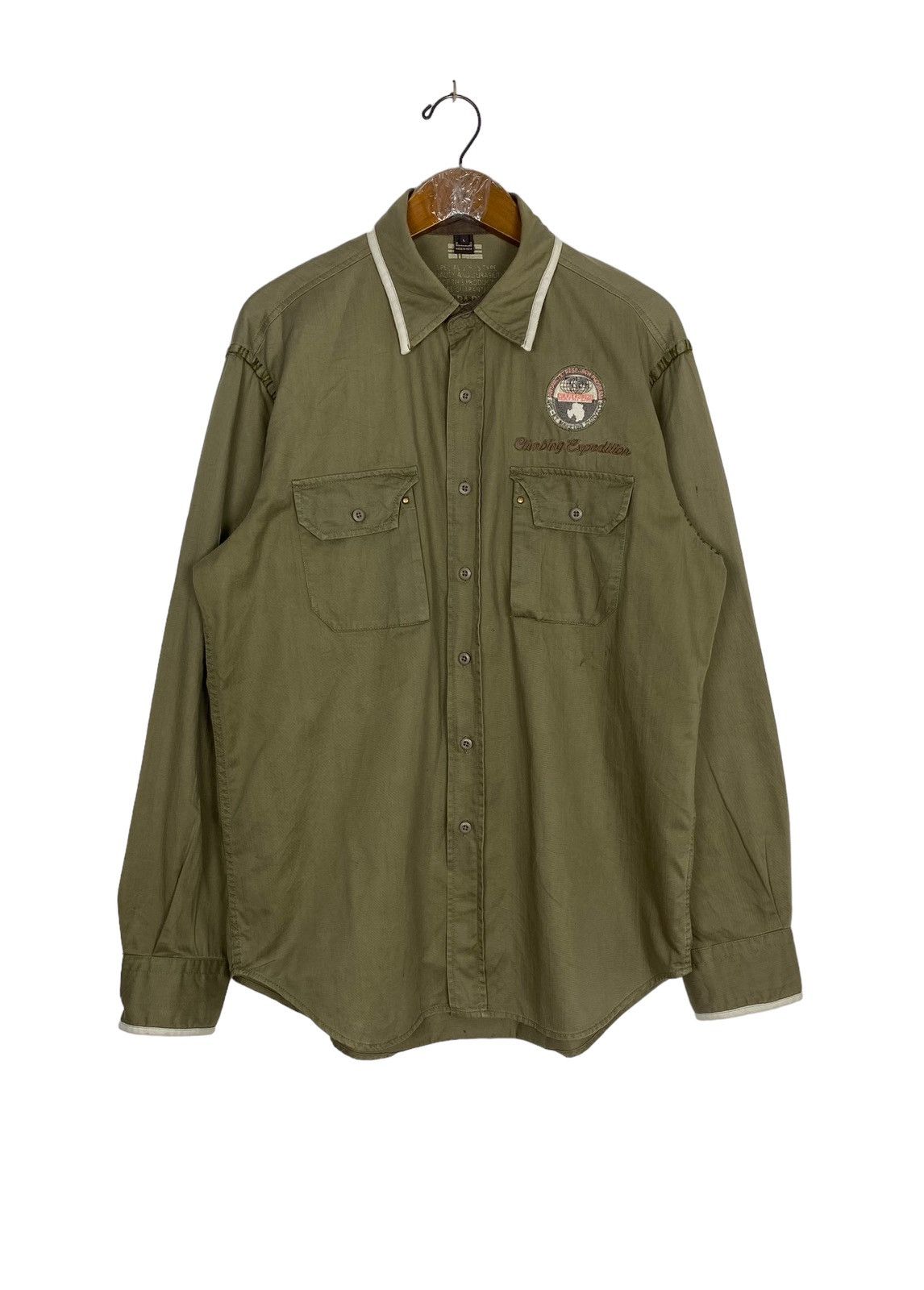 Napapijri Napajiri Climbing Expedition Shirt Embroidery Big Logo Size US L / EU 52-54 / 3 - 3 Thumbnail