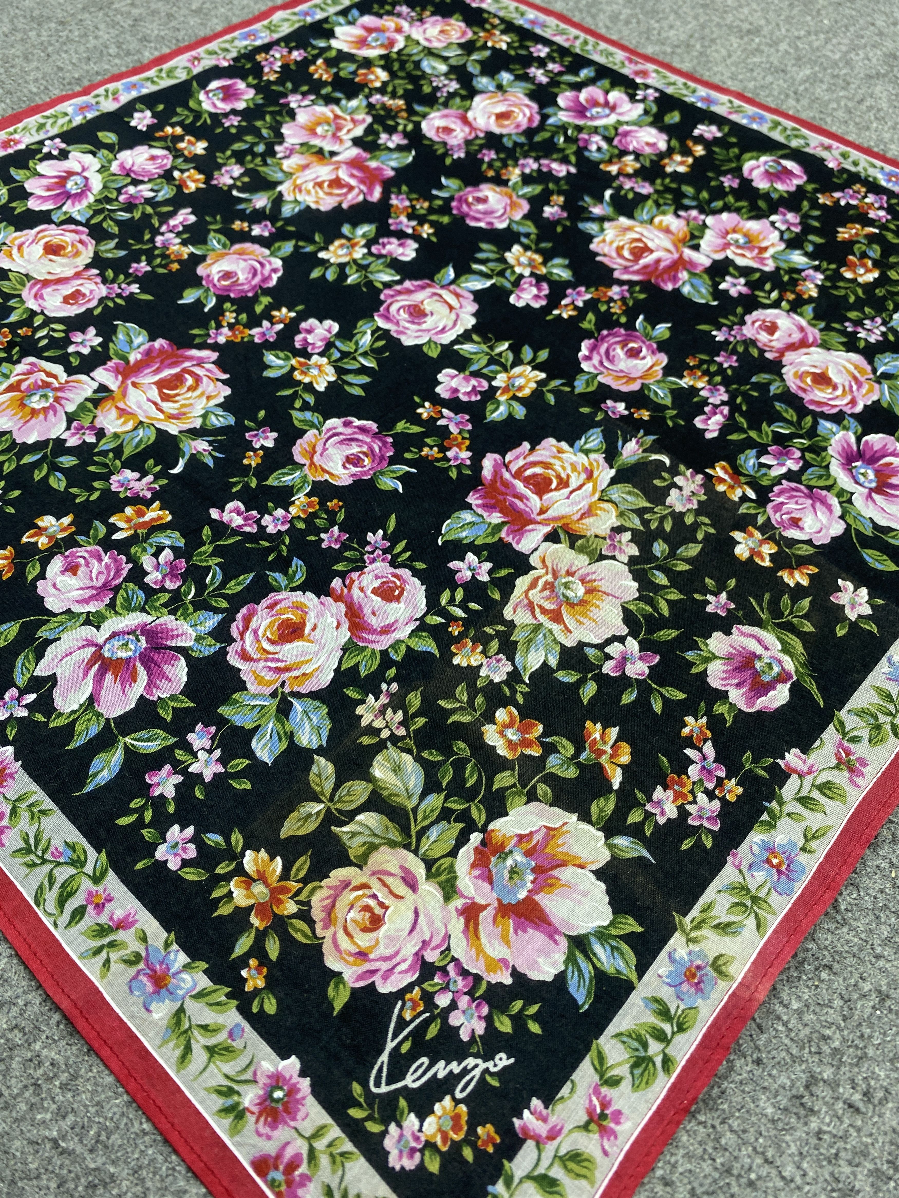 Kenzo Vintage Kenzo Handkerchief / Neckerchief HKC1148 Size ONE SIZE - 7 Thumbnail