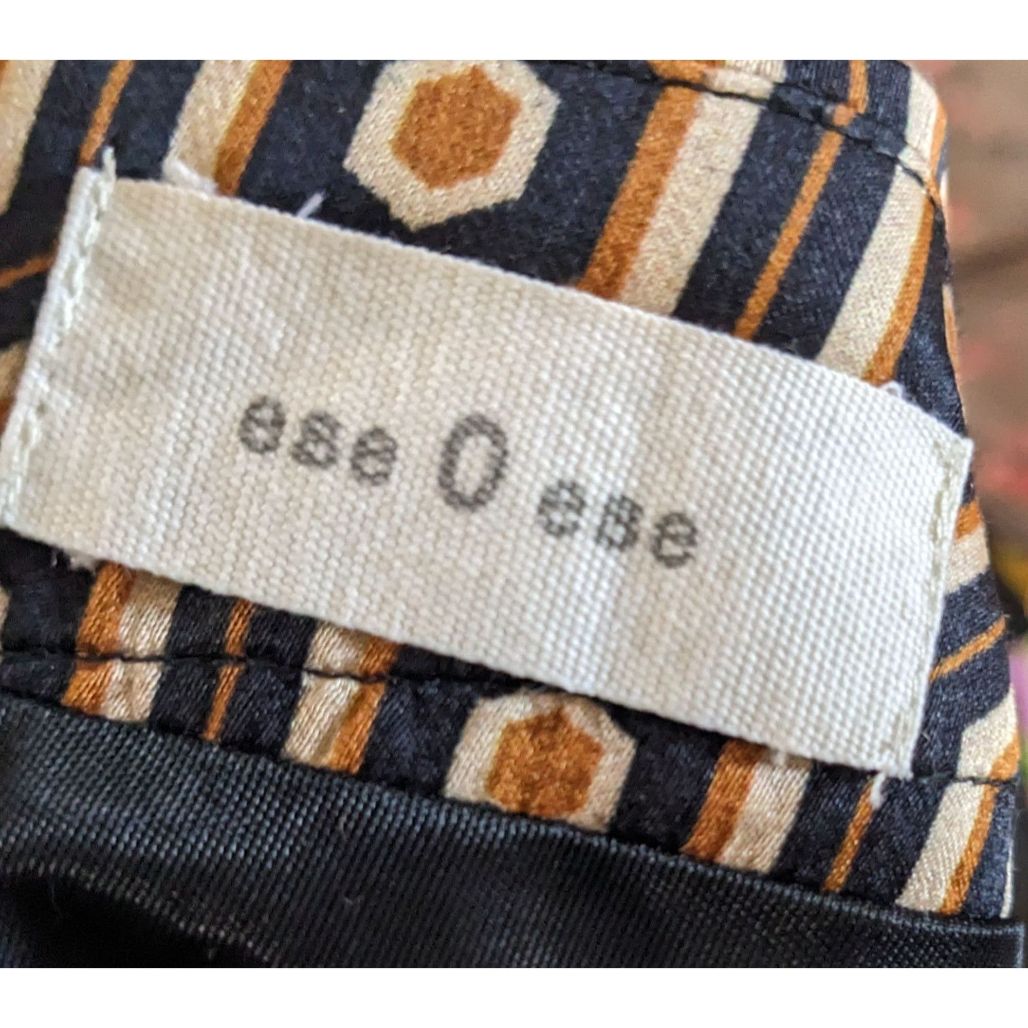 Other Ese0Ese Geometric Earth Tone Silky Brown Mini Skirt Size Med Size 30" / US 8 / IT 44 - 4 Thumbnail