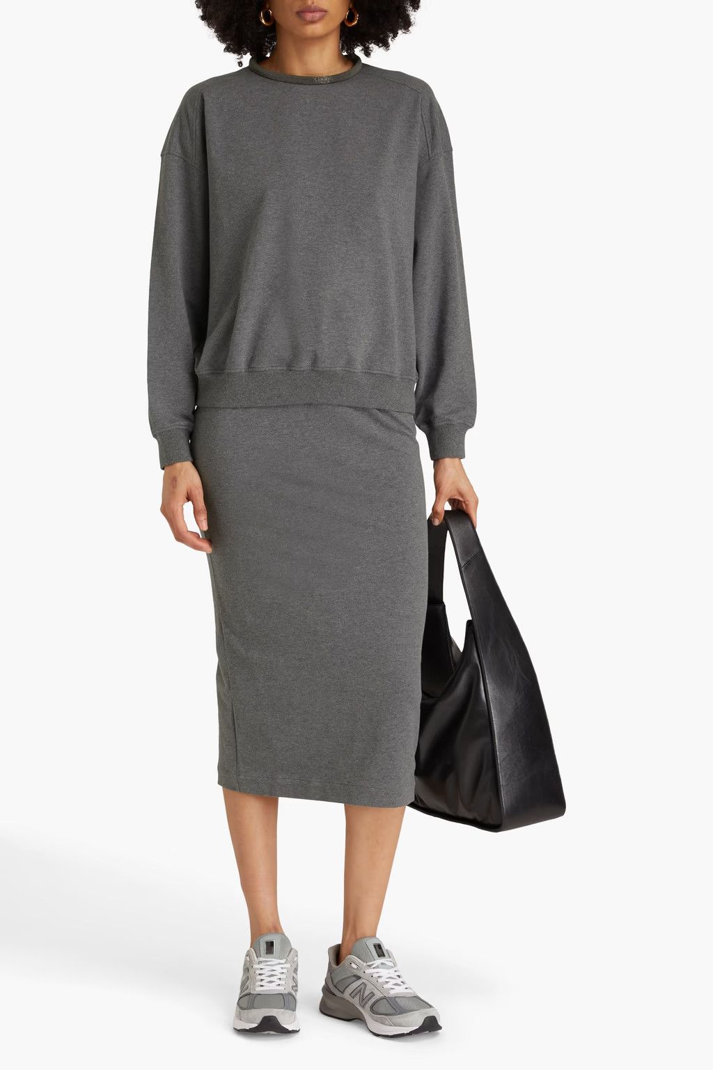 Brunello Cucinelli o1y0825 Sweatshirt in Dark Gray Size M / US 6-8 / IT 42-44 - 2 Thumbnail