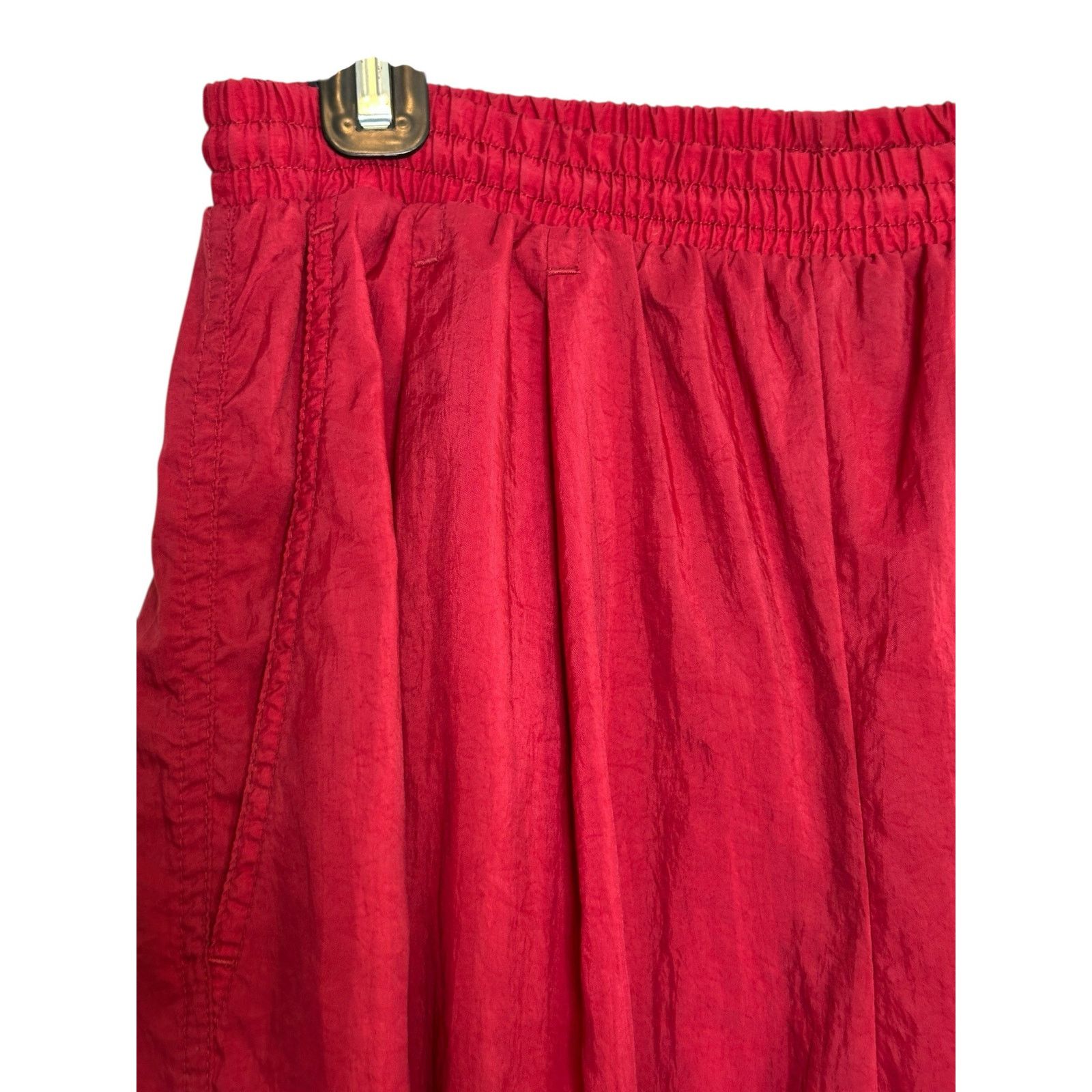 Nike Nike sports vintage red pleated windbreaker pants size M Size 30" / US 8 / IT 44 - 9 Thumbnail