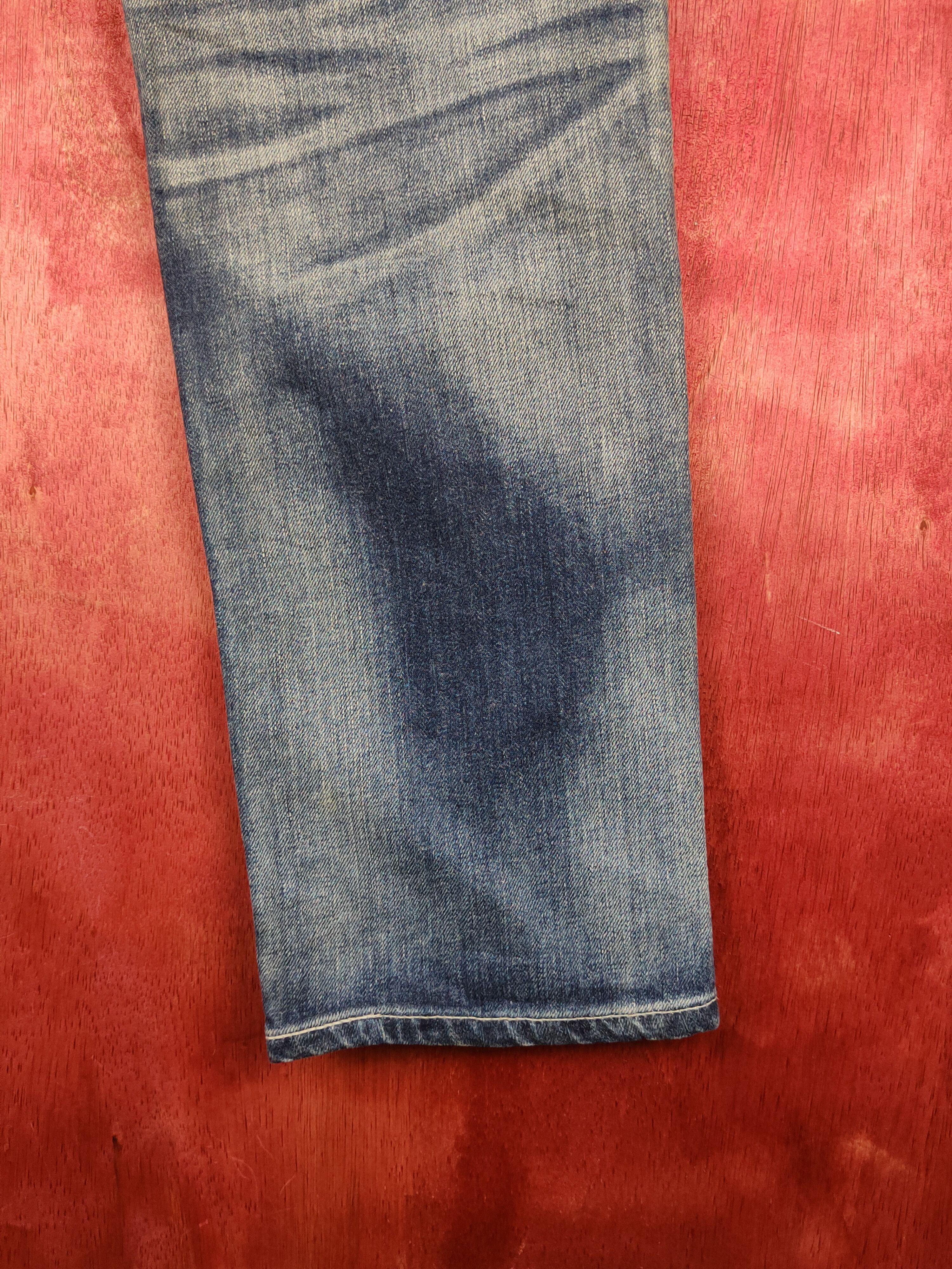 Edwin Something-Edwin venus Blue Distressed faded Denim #S1592 Size US 31 - 13 Thumbnail