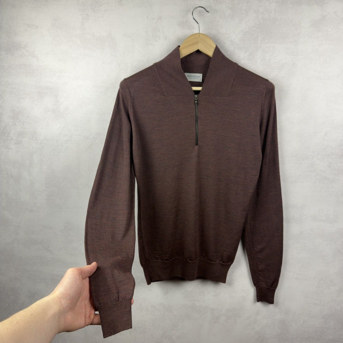 John Smedley John Smedley Men’s 1/4 Zip Merino Wool Sweater Jumper Size S Size US S / EU 44-46 / 1 - 3 Thumbnail
