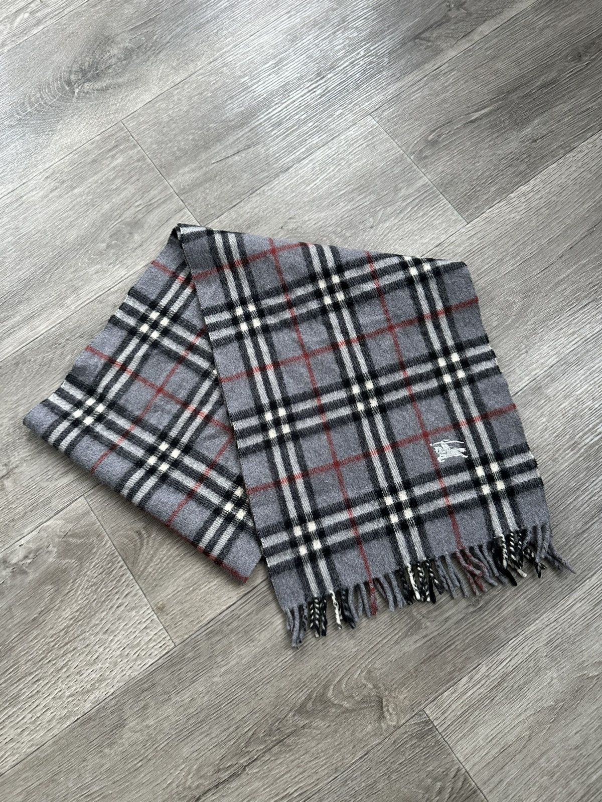 Burberry × Vintage 🫧Burberrys Vintage Scarf Wool Size ONE SIZE - 2 Thumbnail