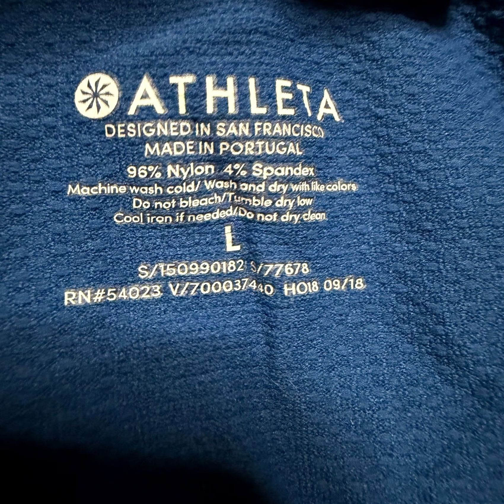 Athleta Athleta Shirt Womens Large Blue Speedlight Seamless Short Sleeve Tee Size L / US 10 / IT 46 - 6 Thumbnail